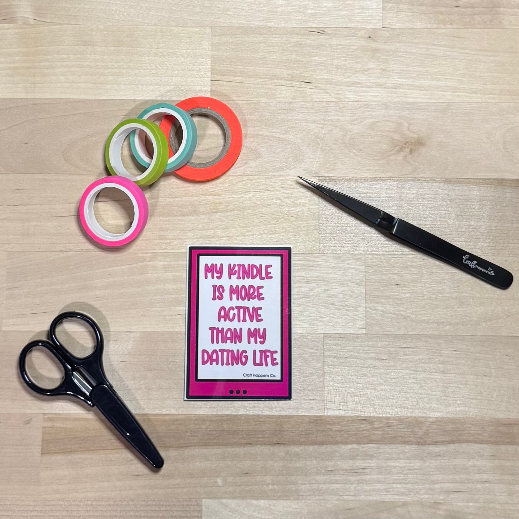 My Kindle Is More Active Than My Dating Life Die Cut Sticker