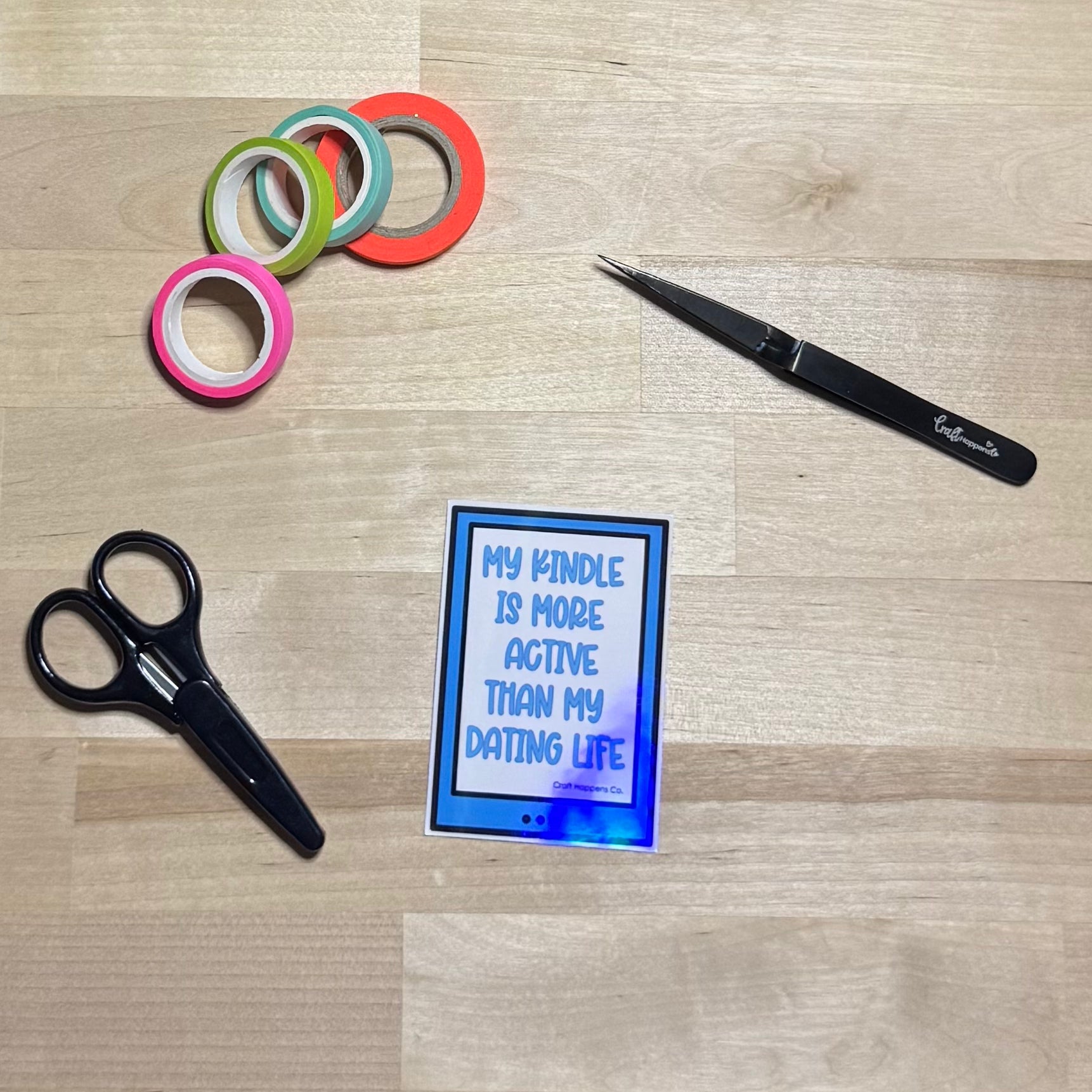 My Kindle Is More Active Than My Dating Life Die Cut Sticker
