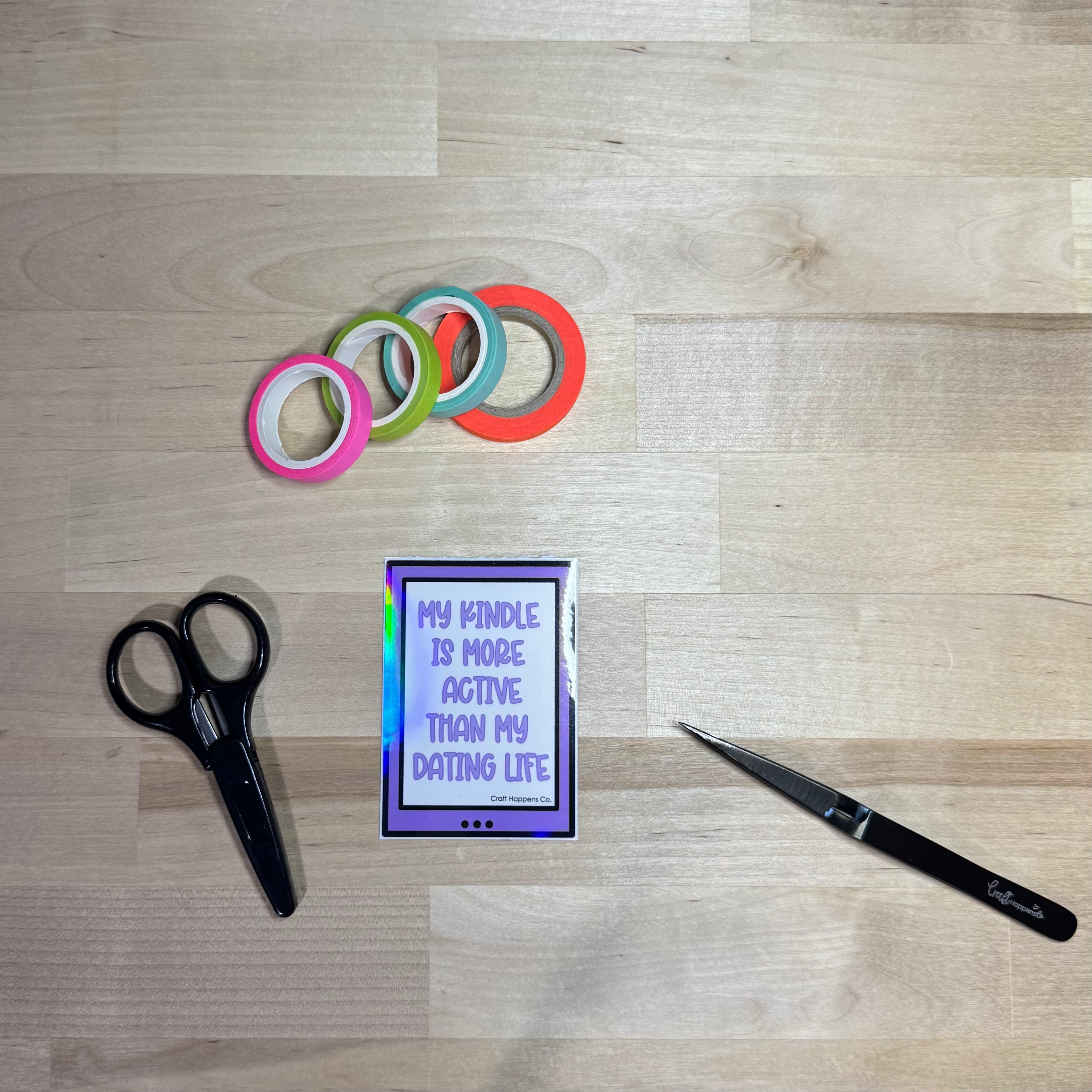 My Kindle Is More Active Than My Dating Life Die Cut Sticker