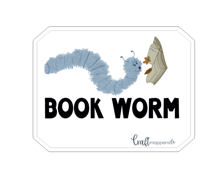 Bookworm Die Cut