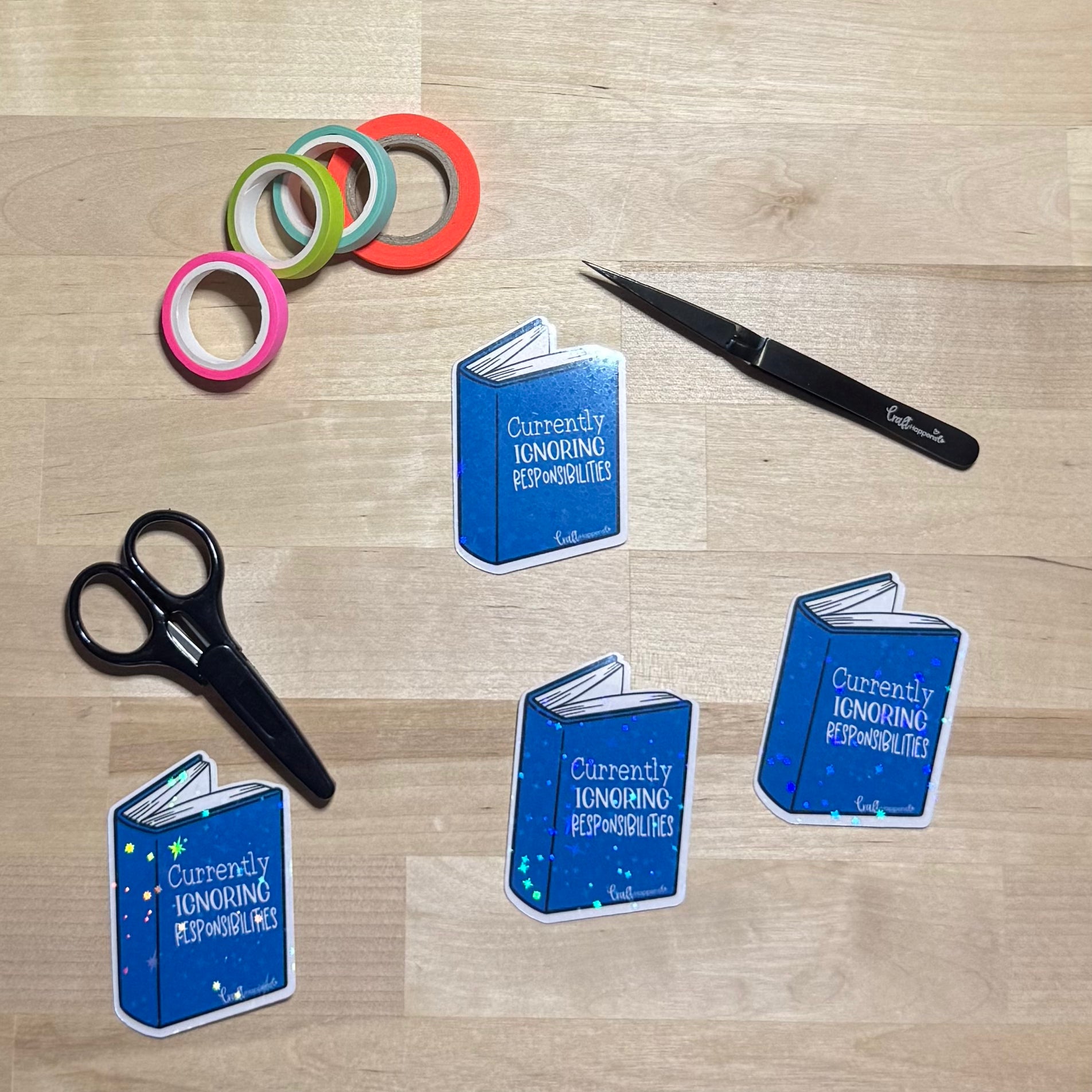 Currently Ignoring Responsibilities Die Cut Sticker