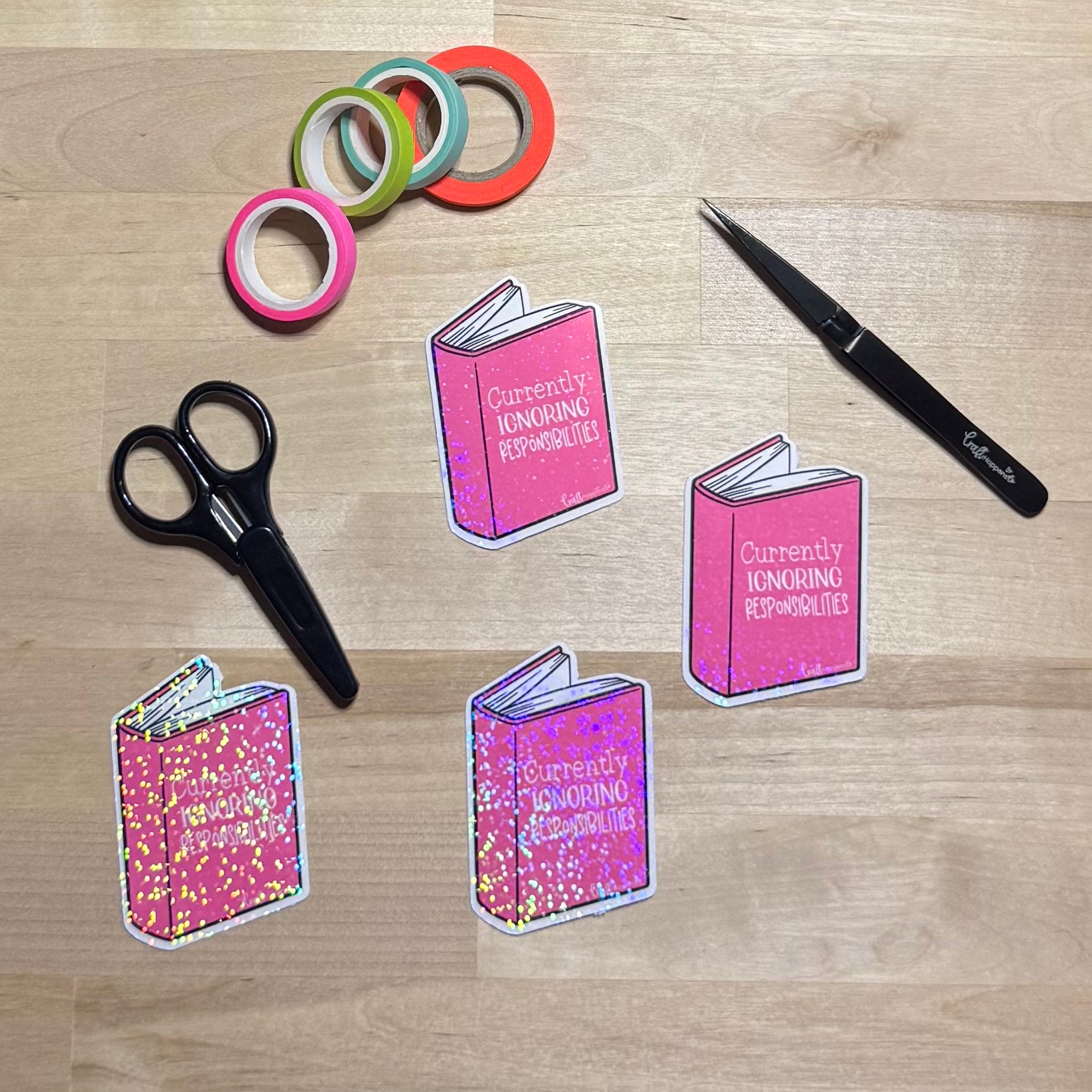Currently Ignoring Responsibilities Die Cut Sticker