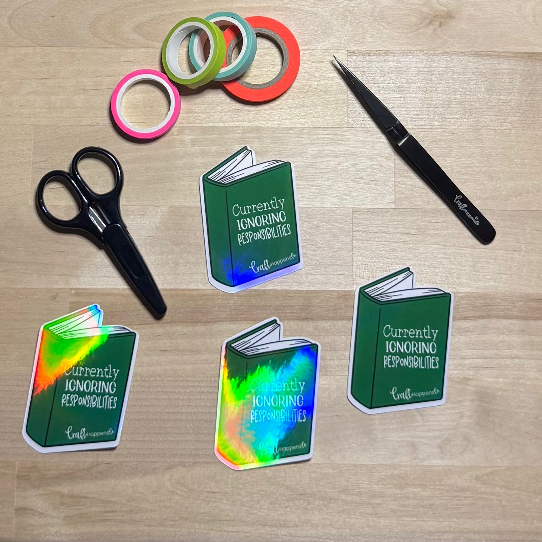 Currently Ignoring Responsibilities Die Cut Sticker