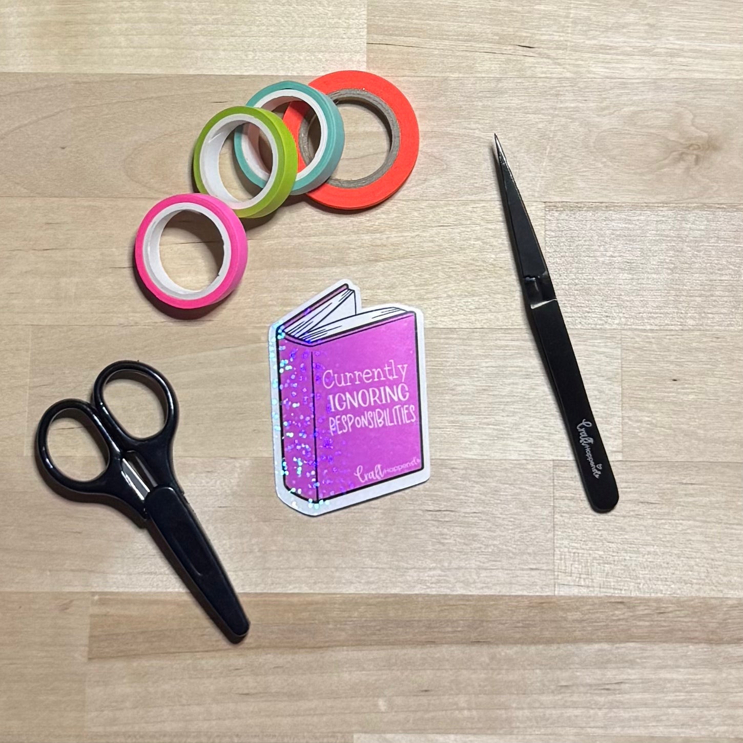 Currently Ignoring Responsibilities Die Cut Sticker