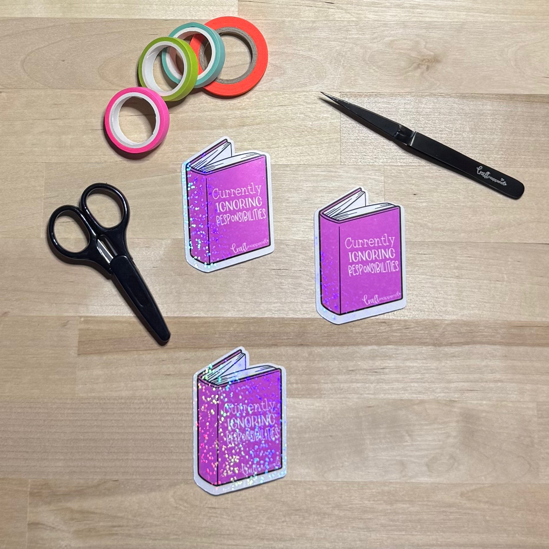 Currently Ignoring Responsibilities Die Cut Sticker