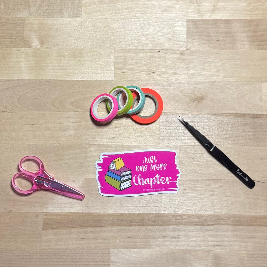 Just One Chapter Die Cut Sticker