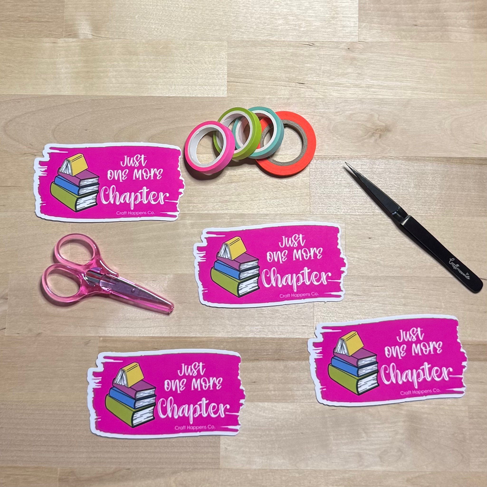 Just One Chapter Die Cut Sticker