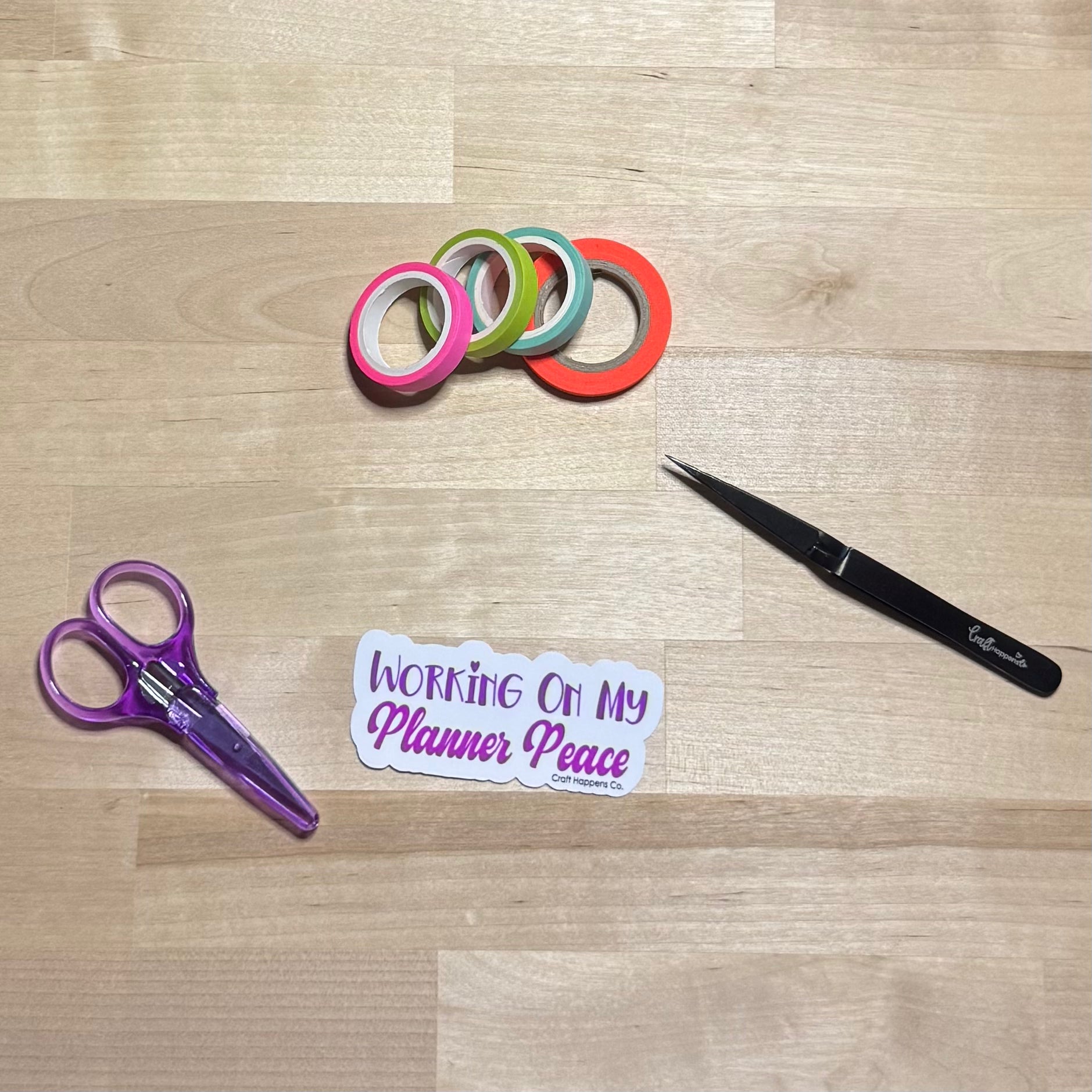 Planner Peace Die Cut Sticker