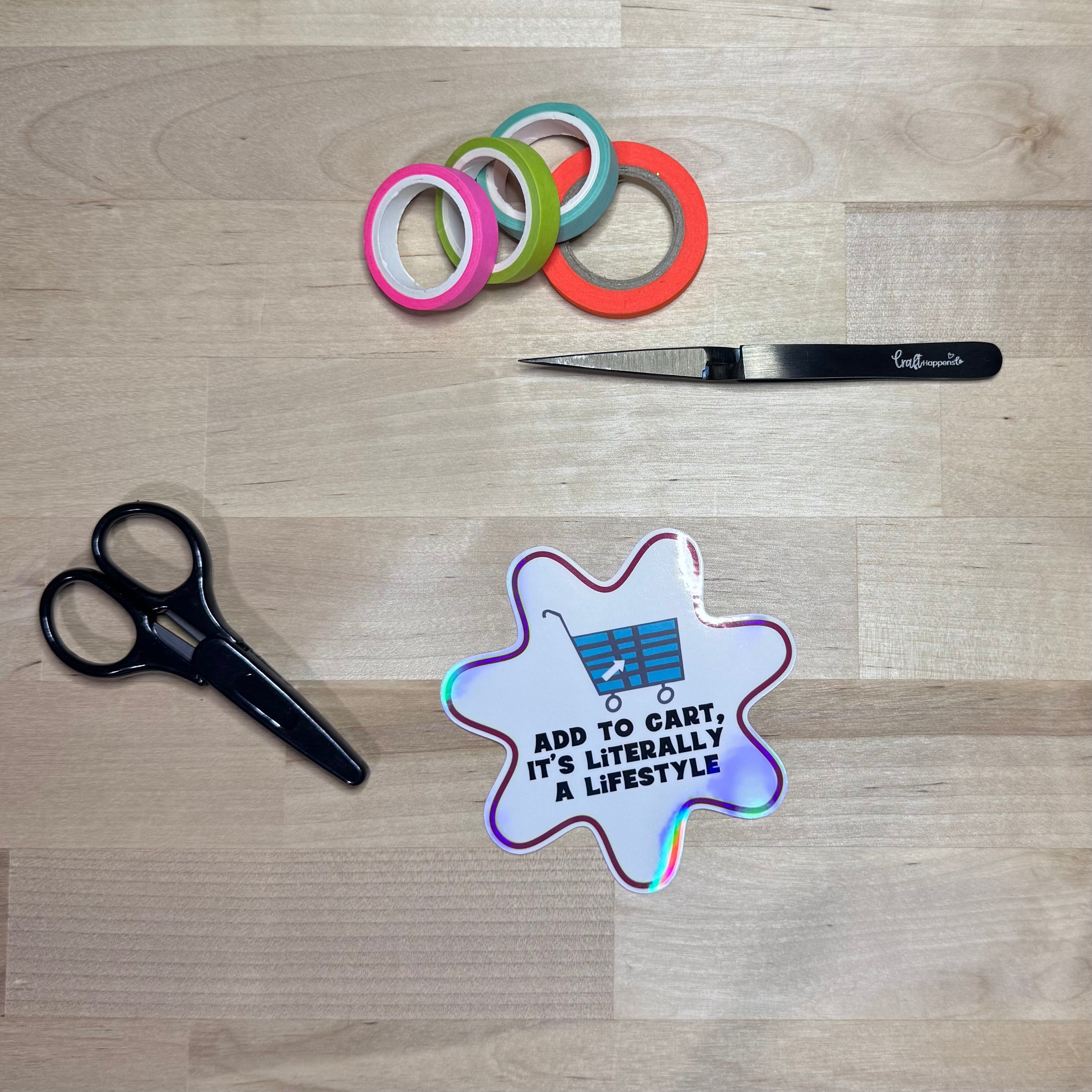 Add to Cart Is Literally a Lifestyle Die Cut Sticker