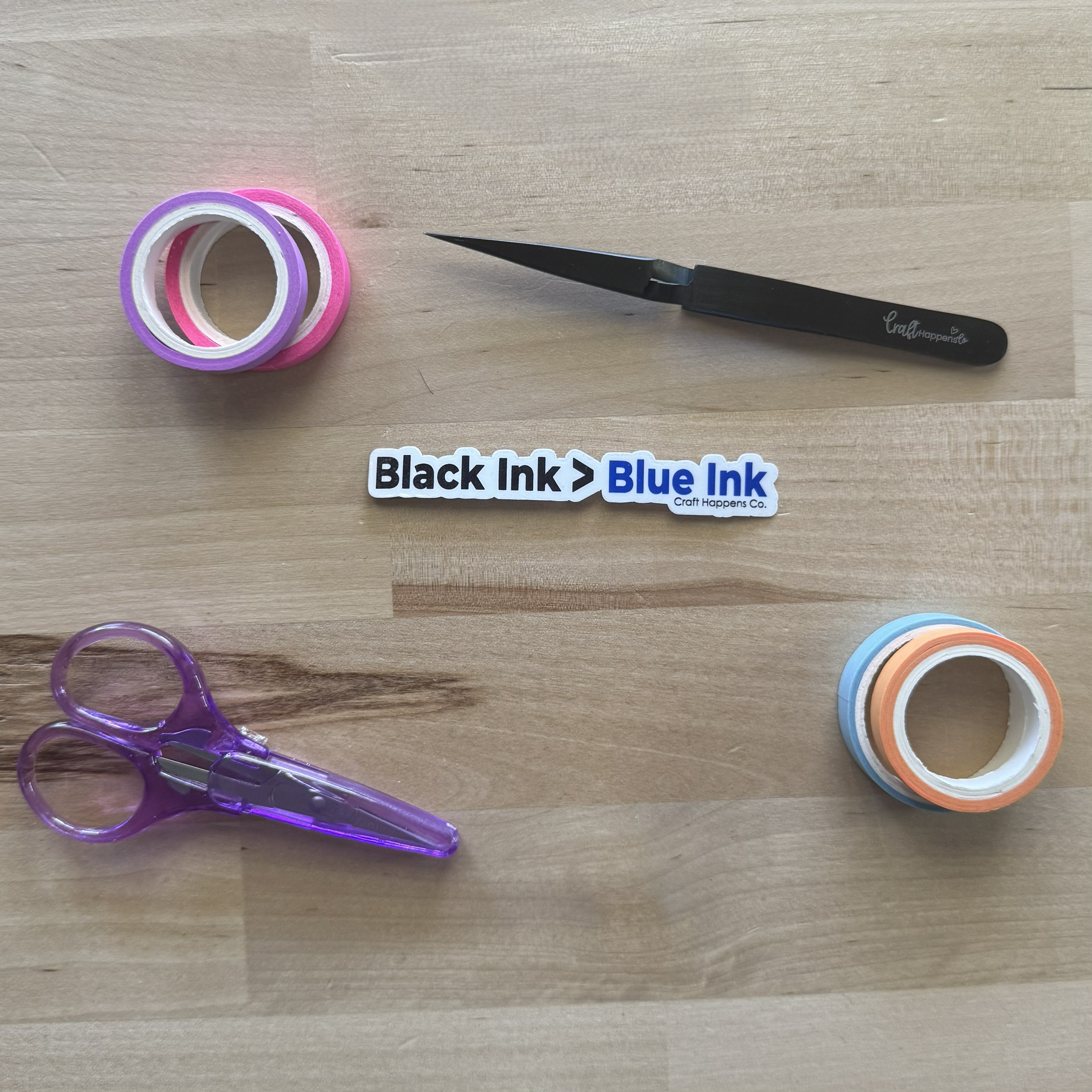 Black Ink > Blue Ink