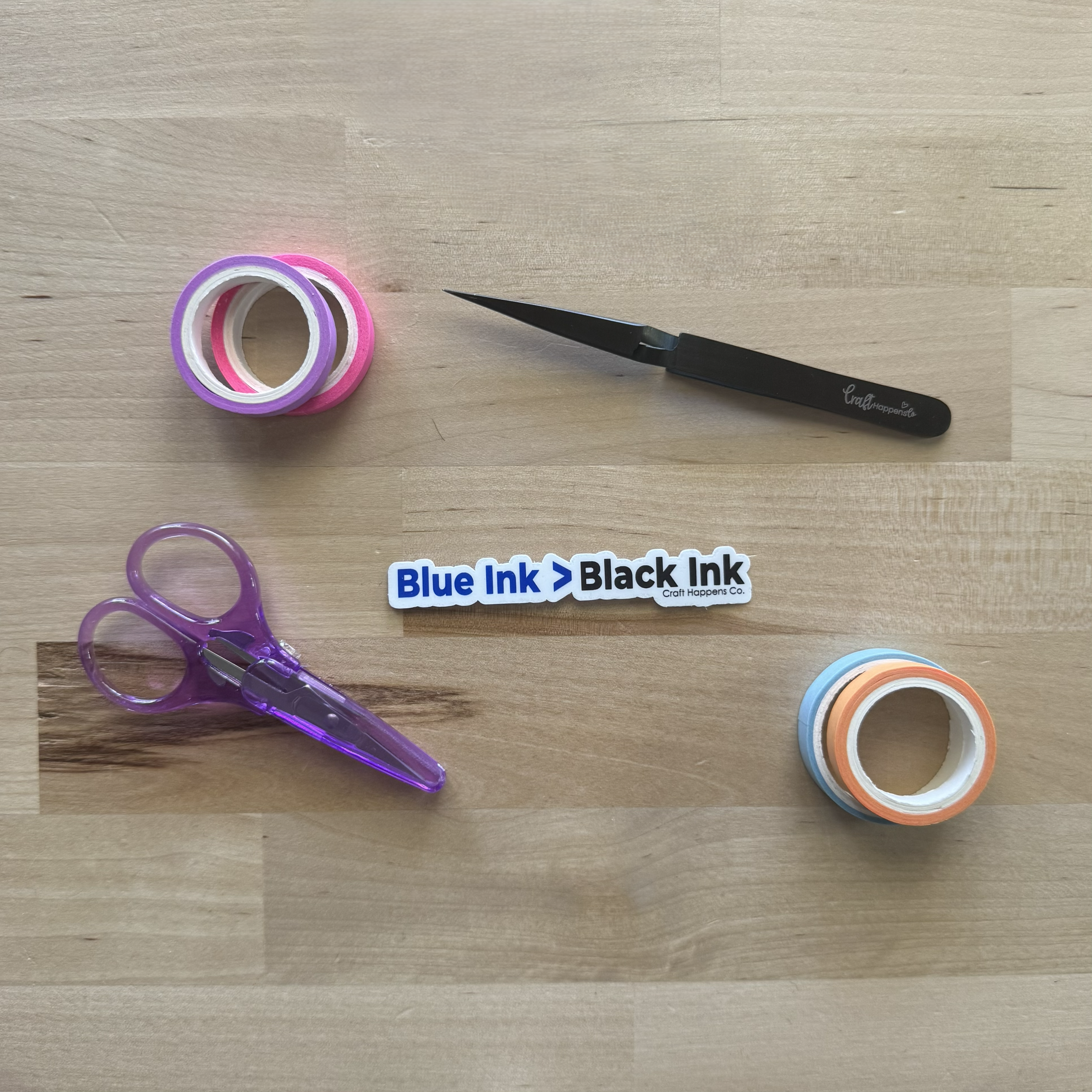 Blue Ink> Black Ink