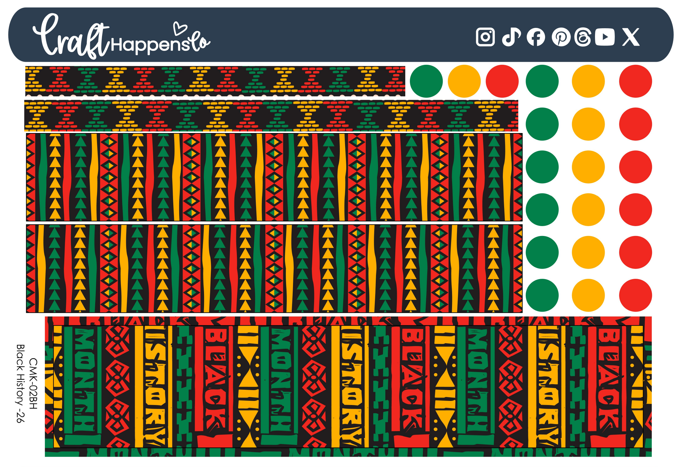 Hobonichi Cousin (A5) Monthly Kit | Black History