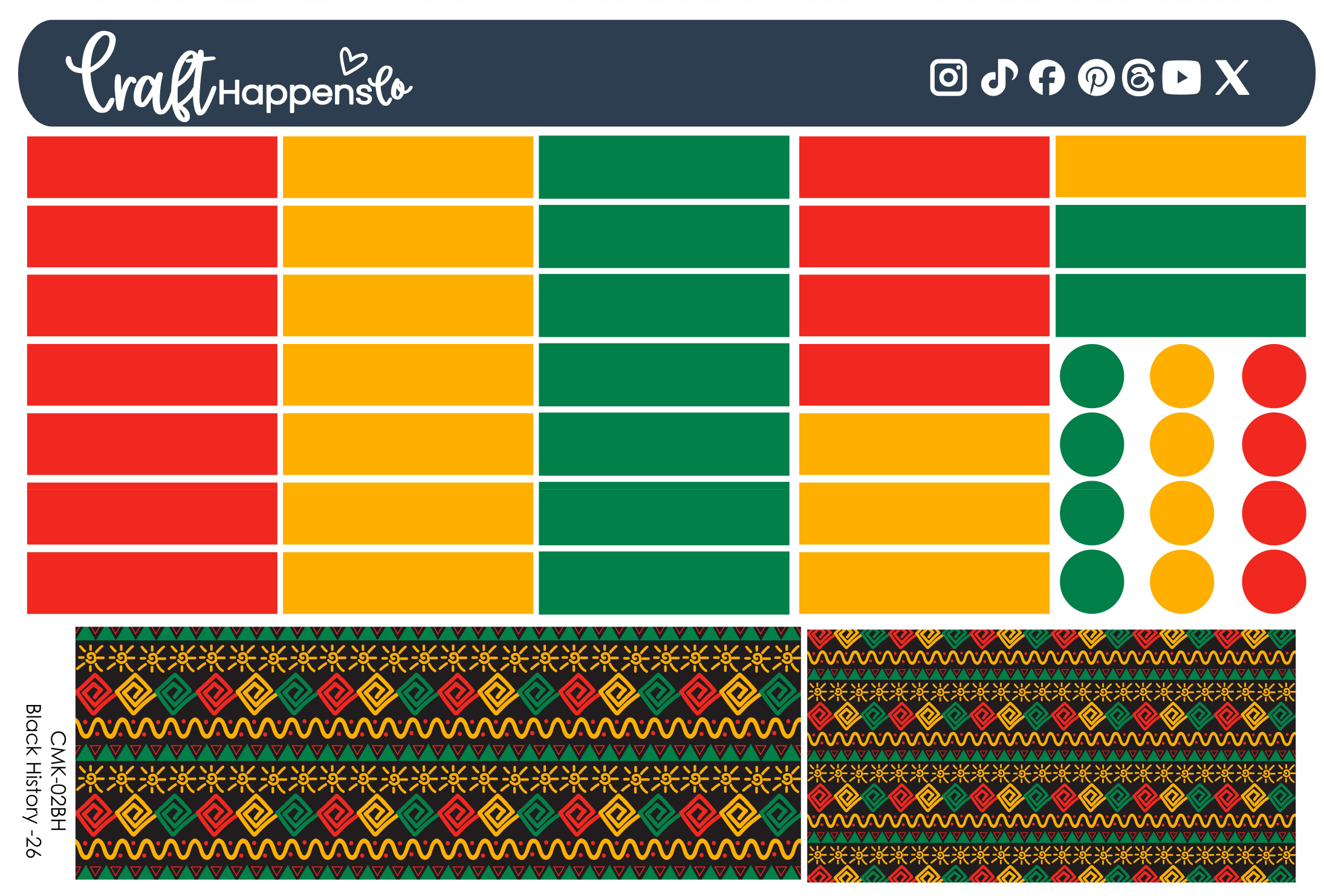 Hobonichi Cousin (A5) Monthly Kit | Black History