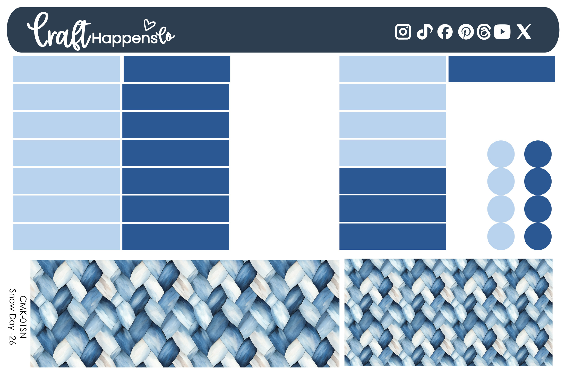 Hobonichi Cousin (A5) Monthly Kit | Snow Day