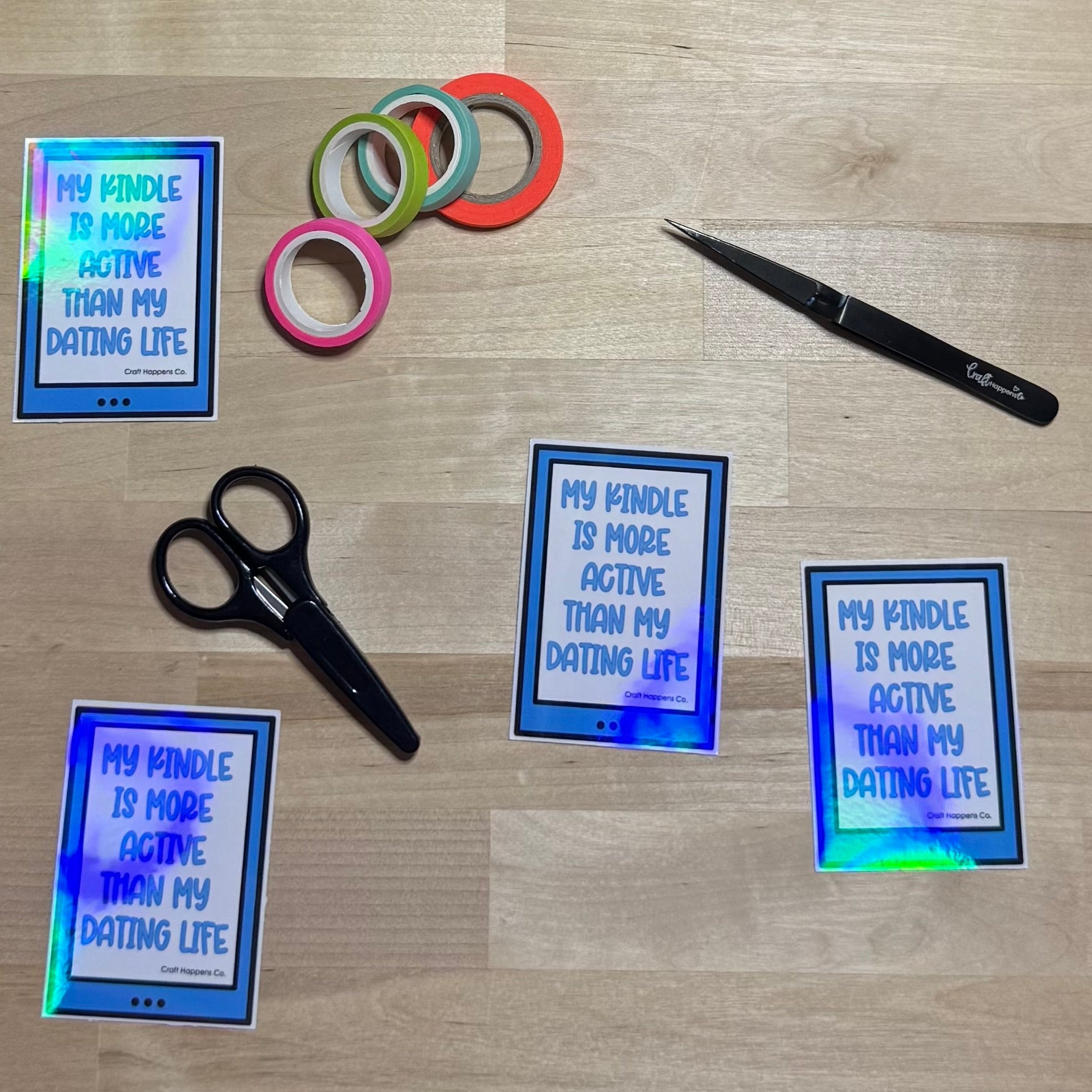 My Kindle Is More Active Than My Dating Life Die Cut Sticker