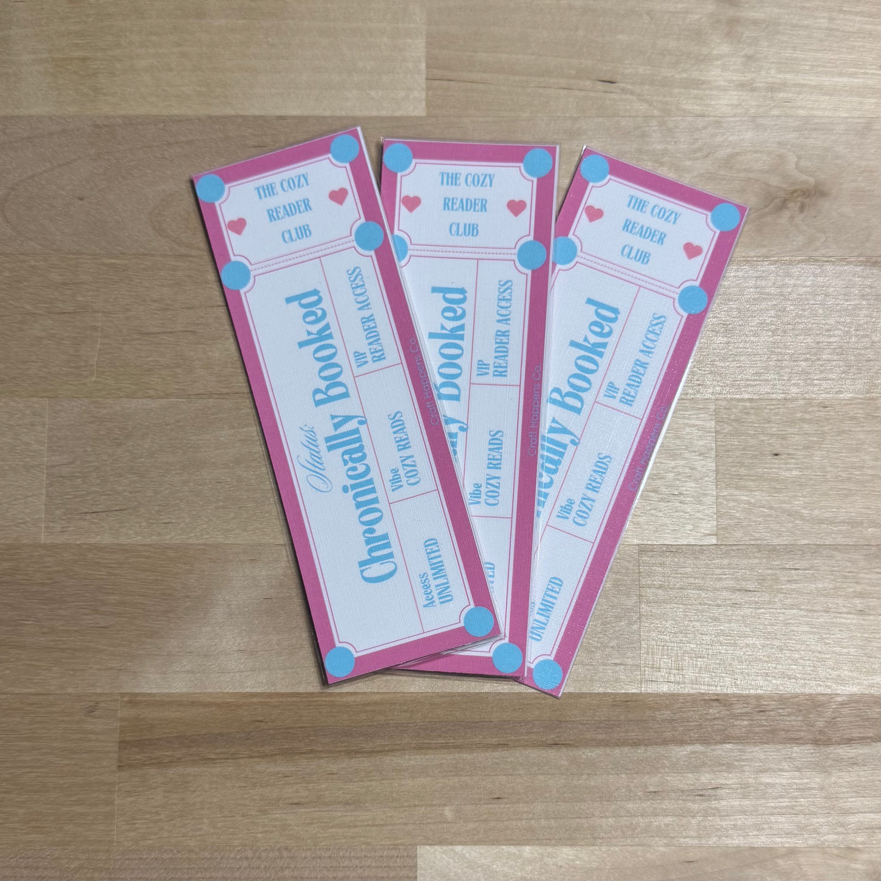 Chronically Booked Laminated Bookmark