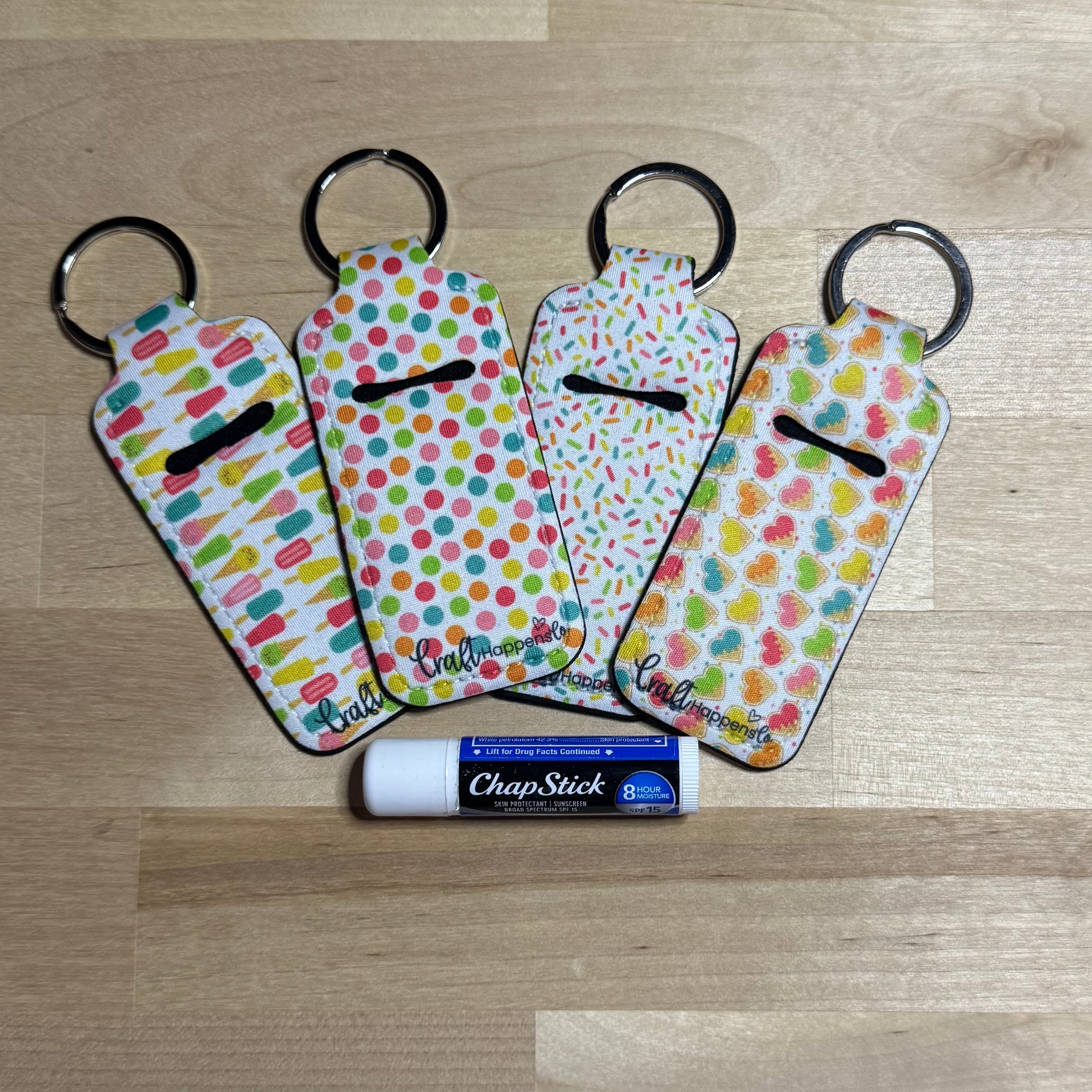 Summer Sweets Chapstick Holder Keychain