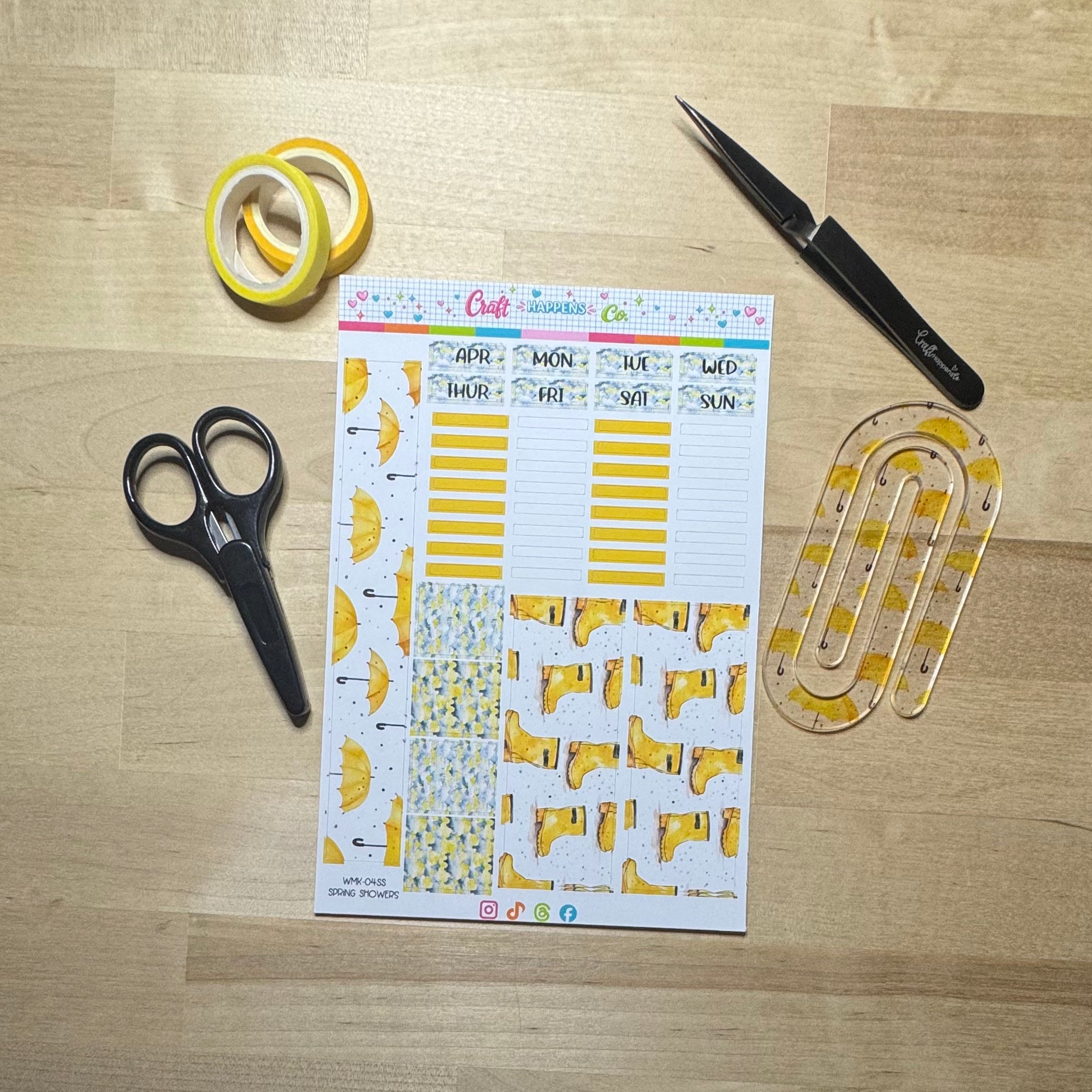 Weeks Monthly Planner Kit
