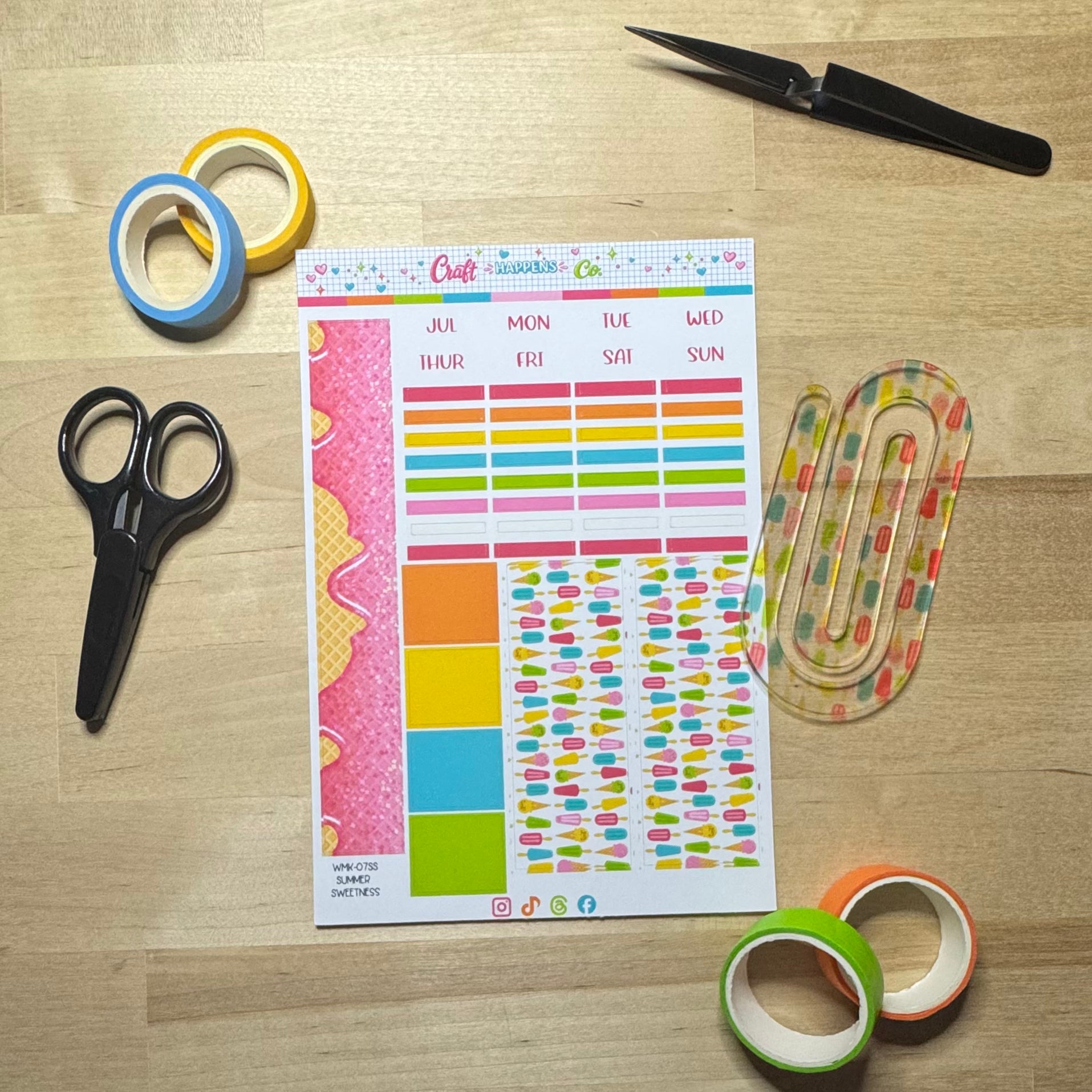 Weeks Monthly Planner Kit