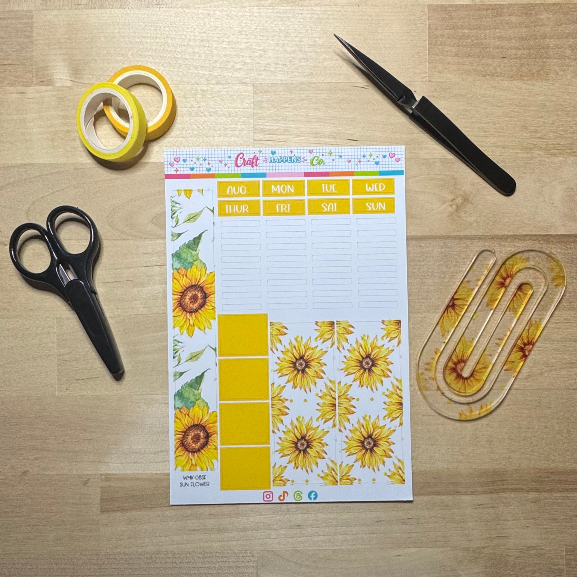 Weeks Monthly Planner Kit