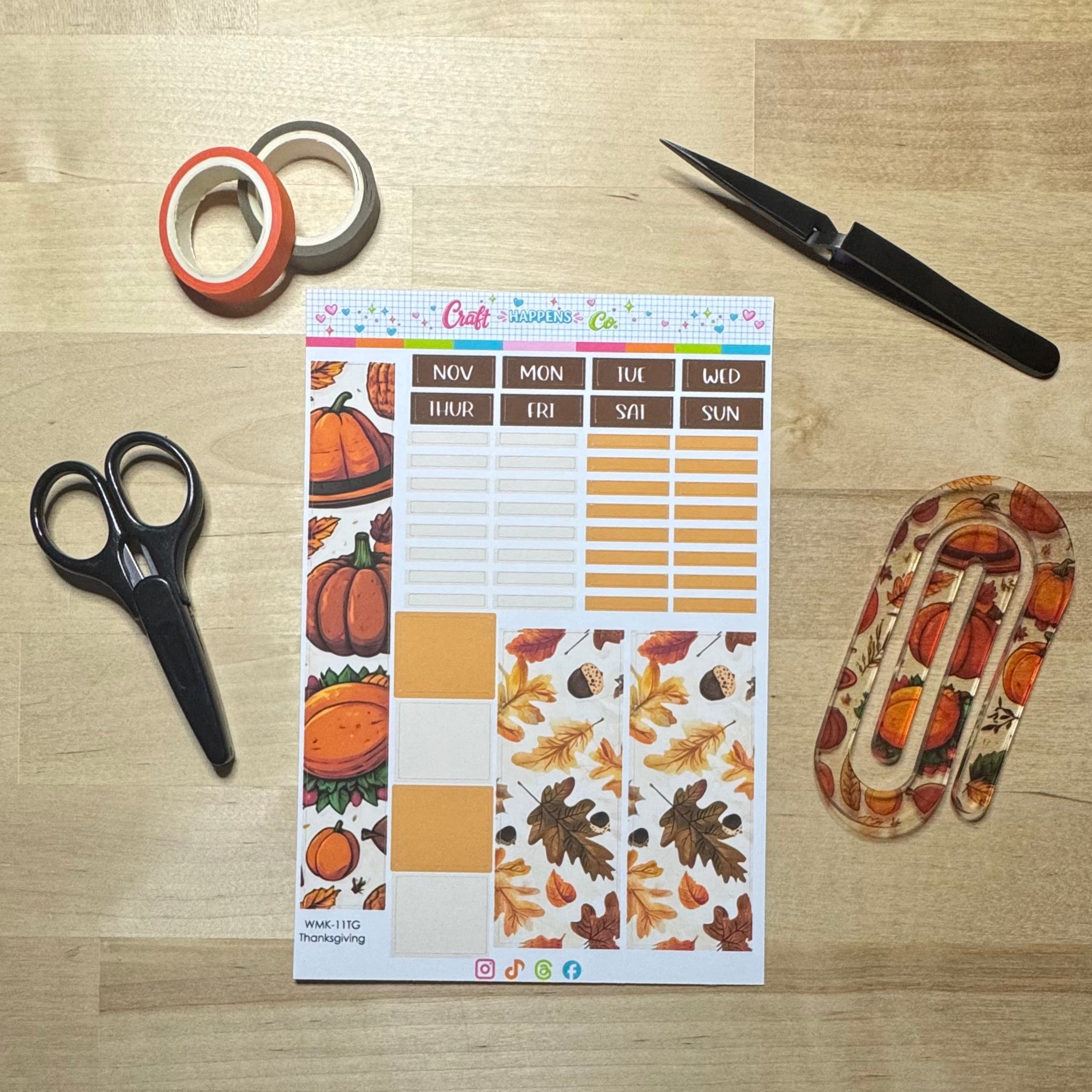 Weeks Monthly Planner Kit