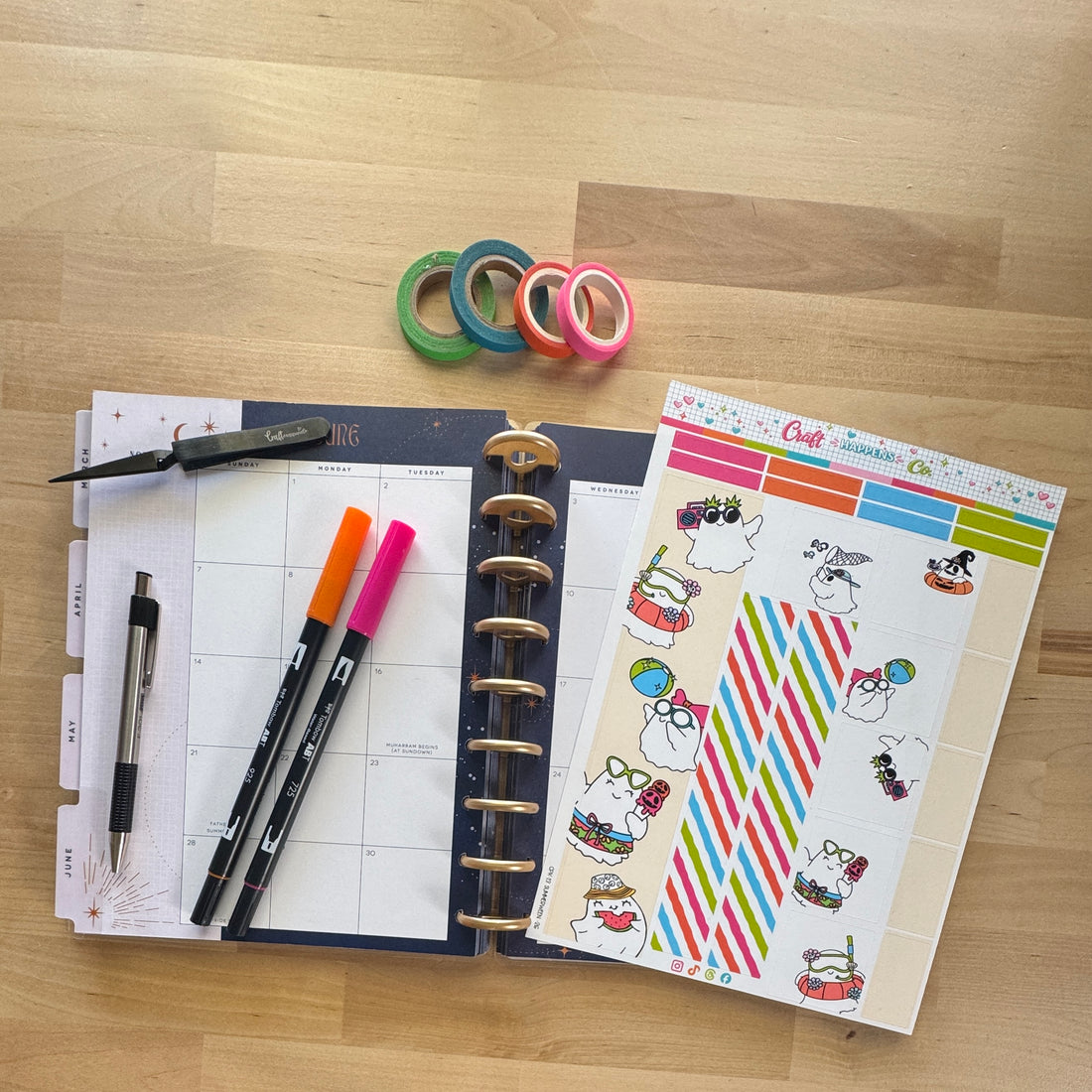 Summerween Monthly 7X9 Planner Kits