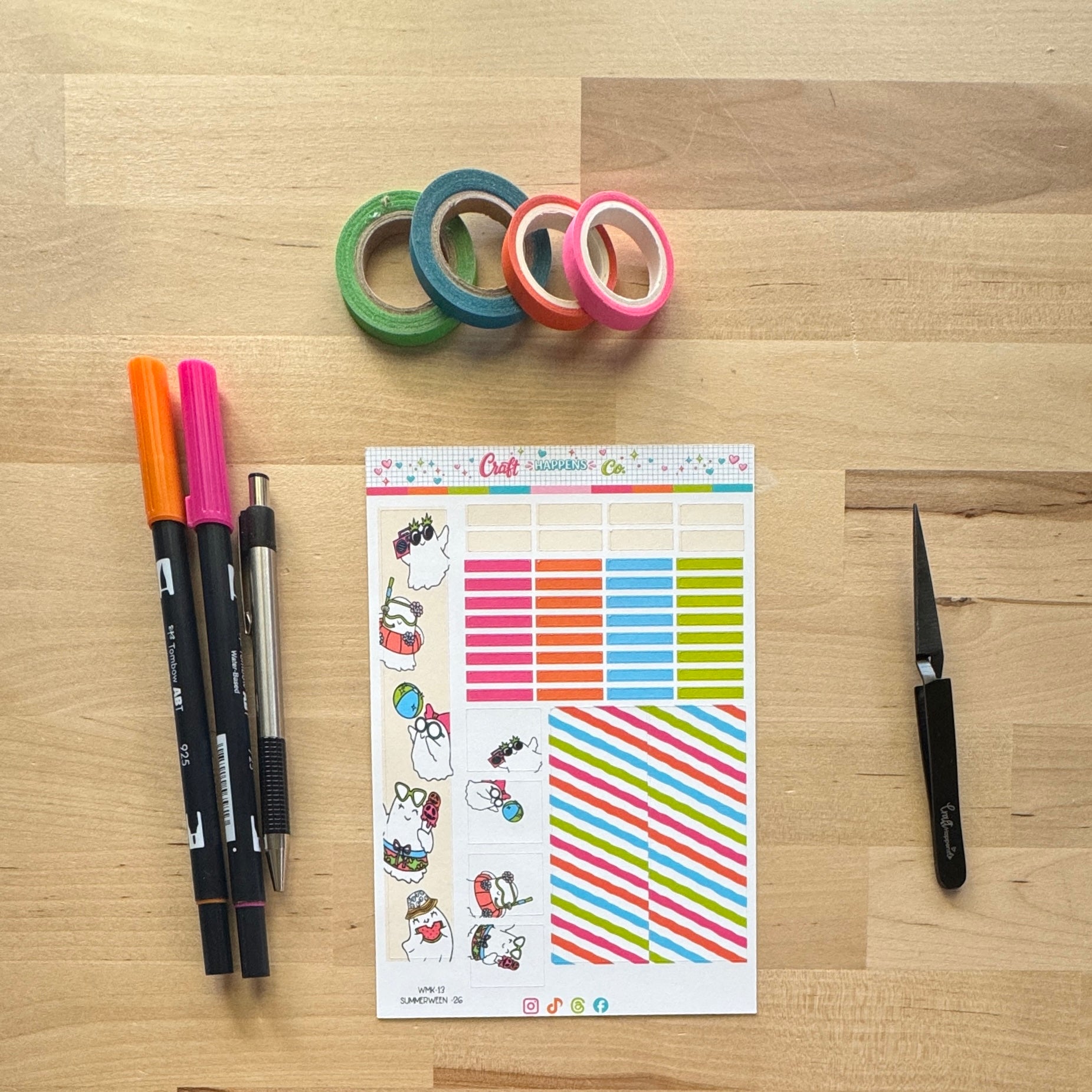 Summerween Weeks Monthly Planner Kit