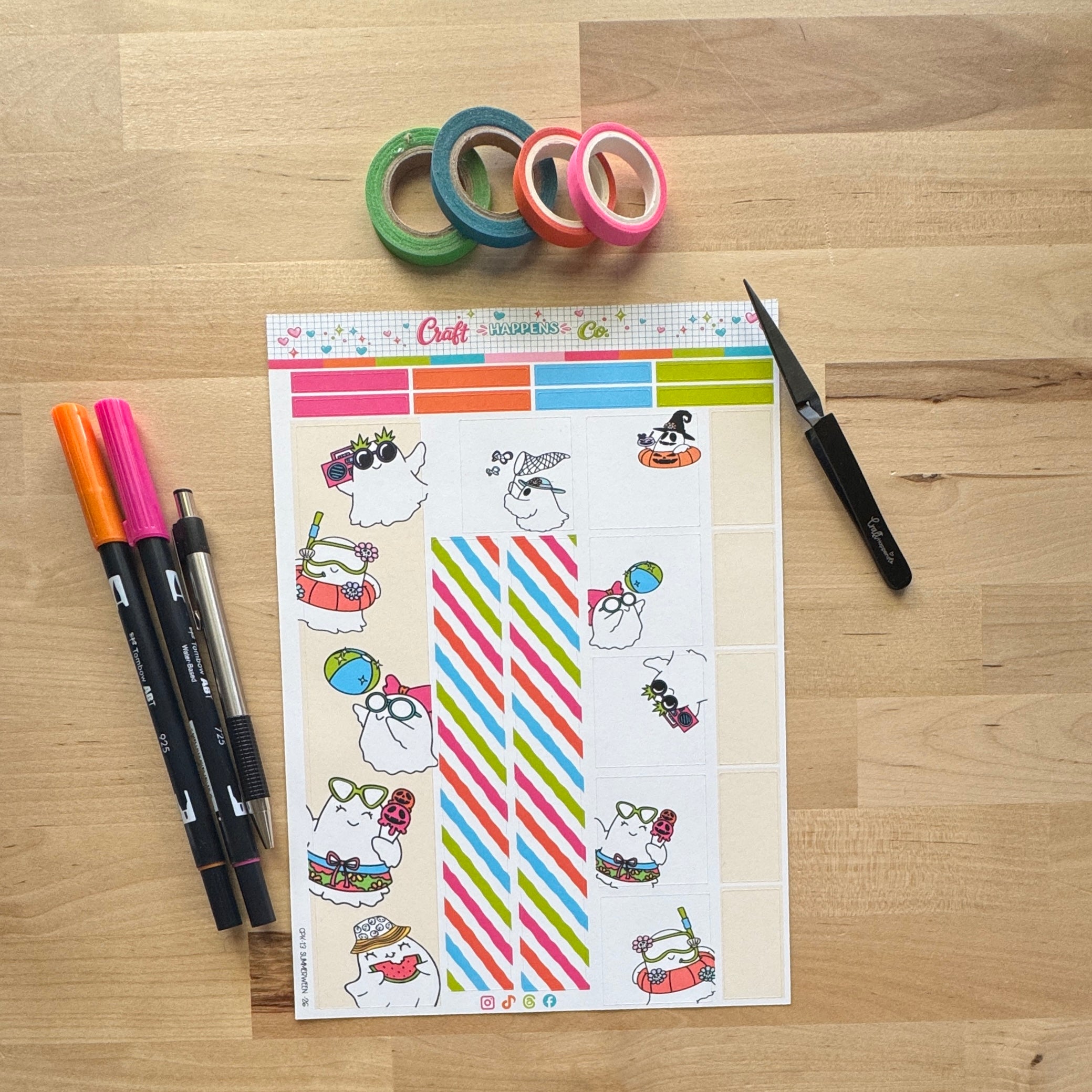 Summerween Monthly 7X9 Planner Kits