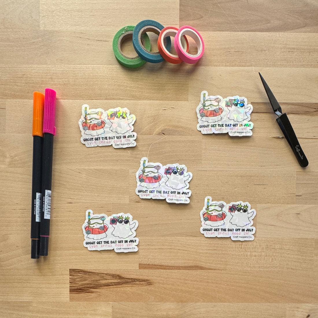Ghost Day Off Die Cut Sticker