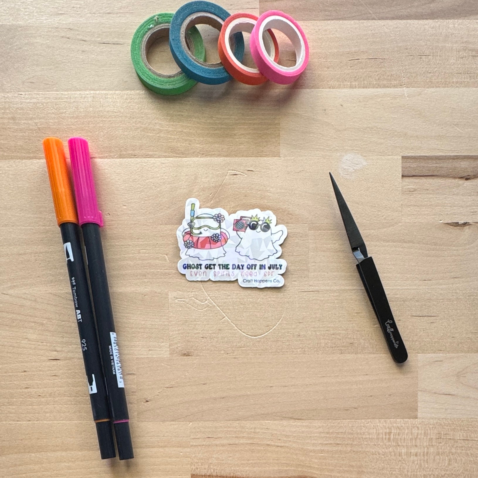 Ghost Day Off Die Cut Sticker