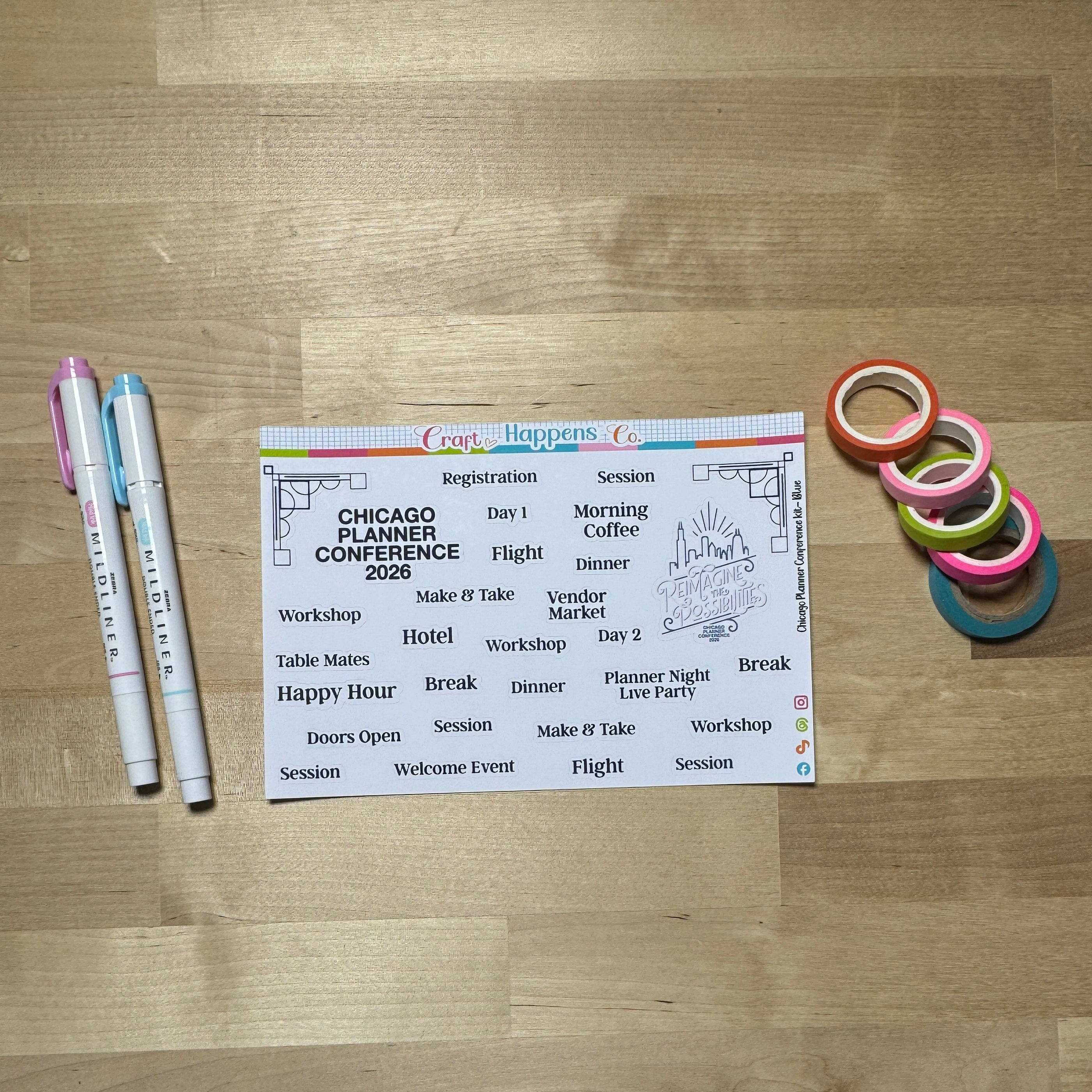 Chicago Planner Conference Journaling Kit
