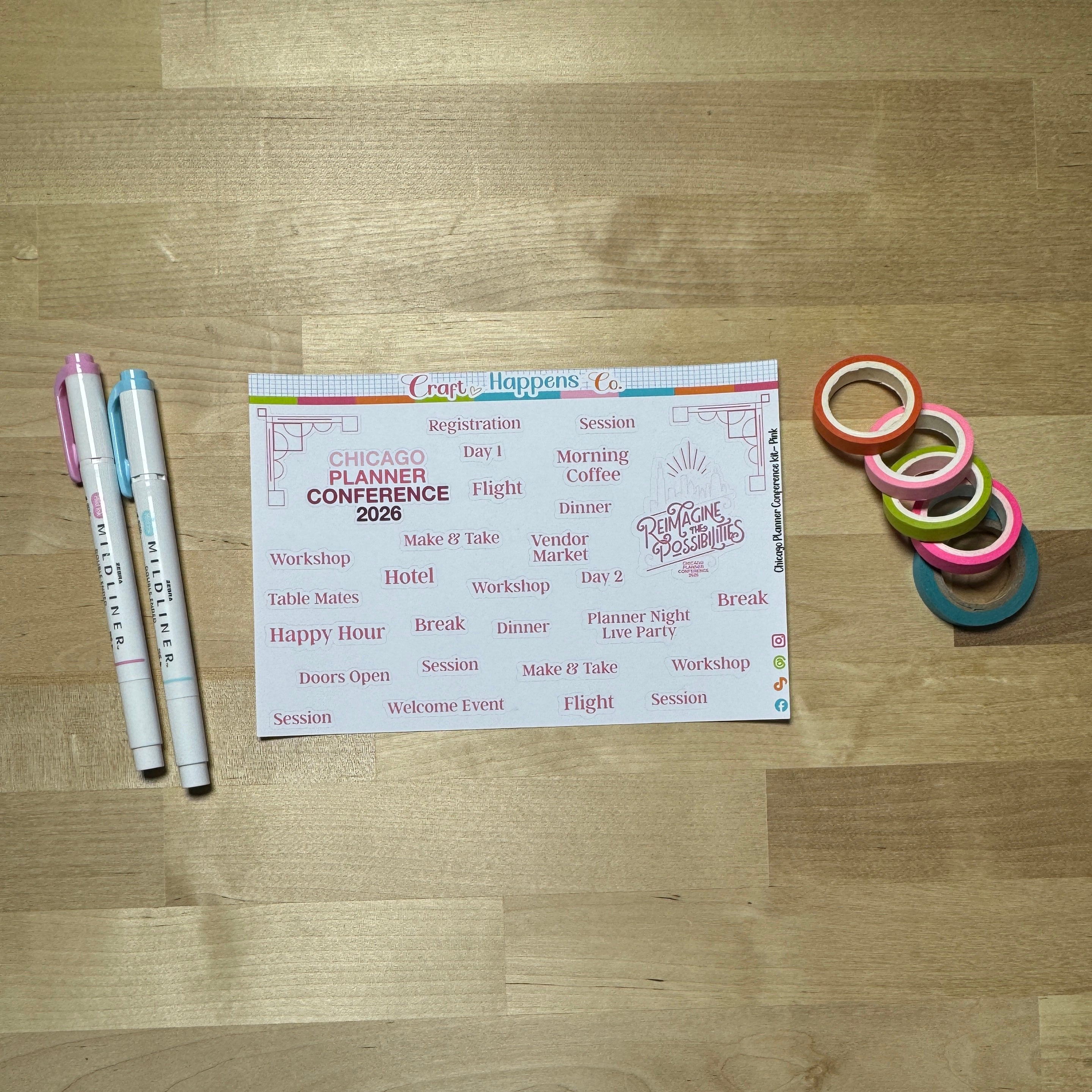 Chicago Planner Conference Journaling Kit