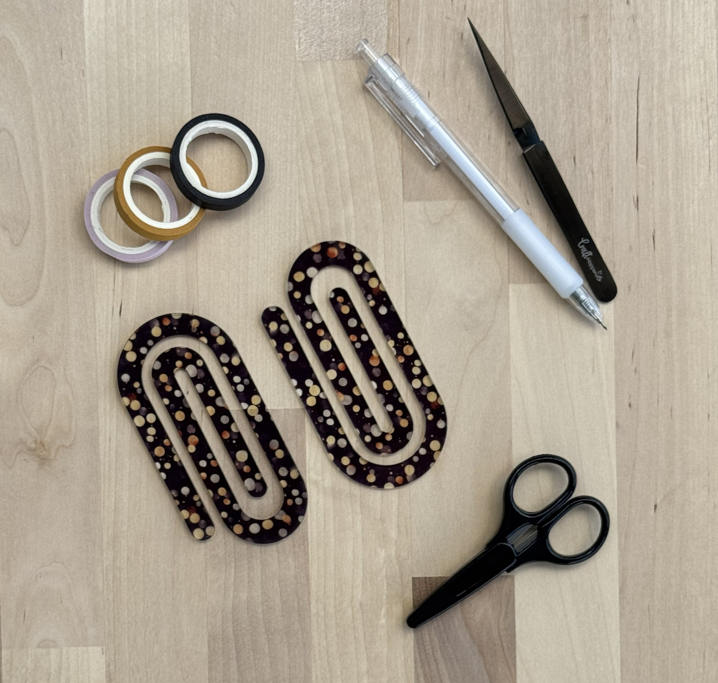 New Year's Sublimation Jumbo Paper Clip