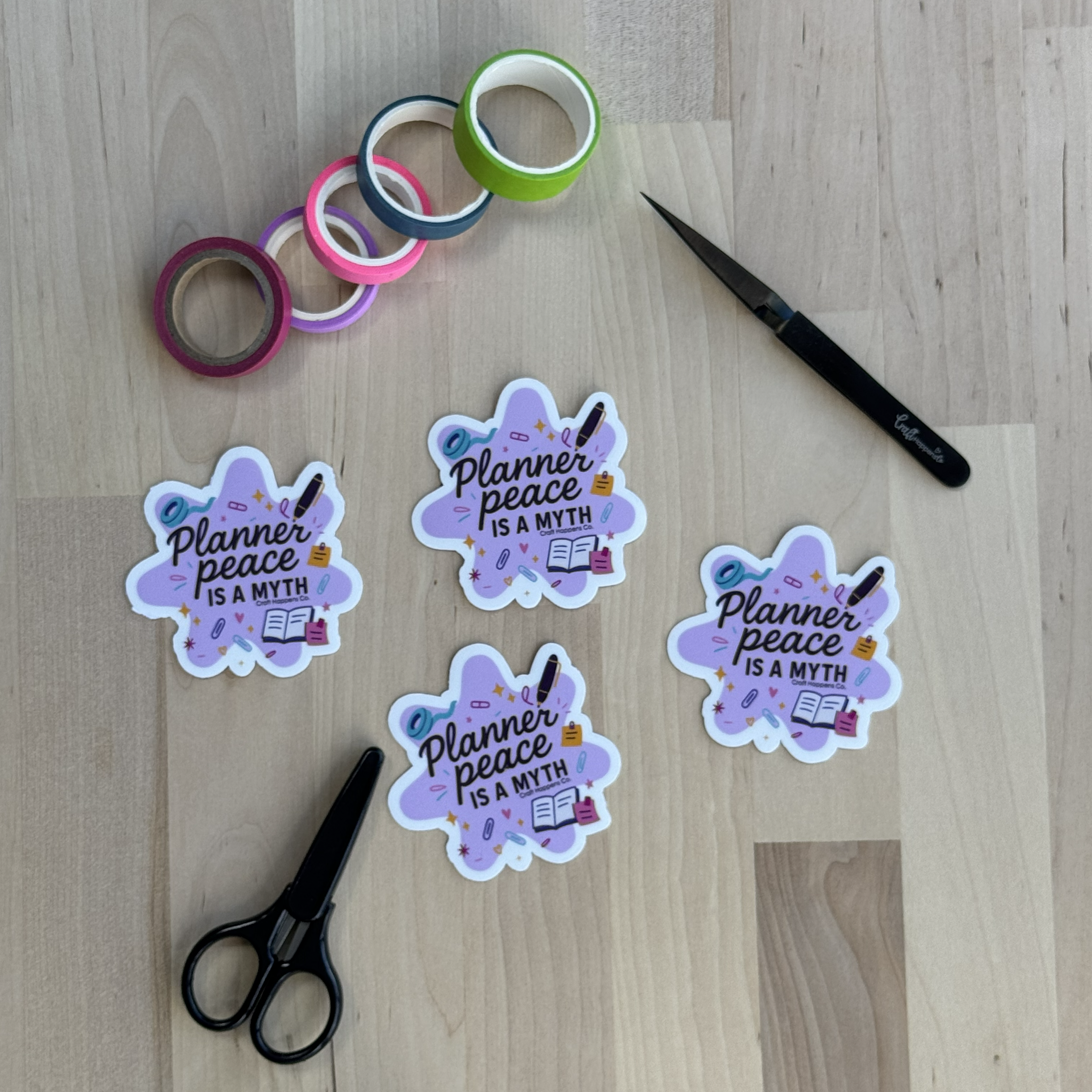 Planner Peace Myth Die Cut Sticker