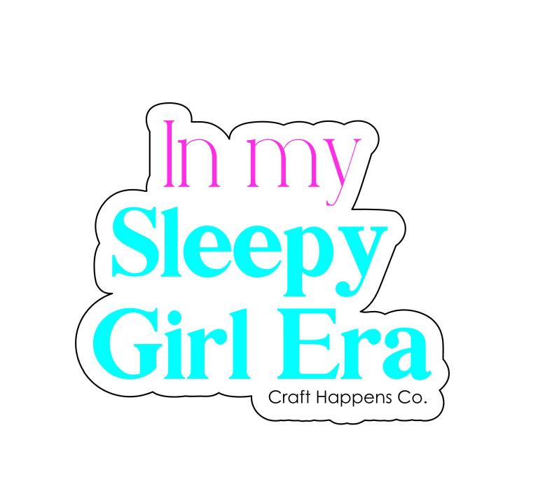 Sleepy Girl Era Die Cut Sticker