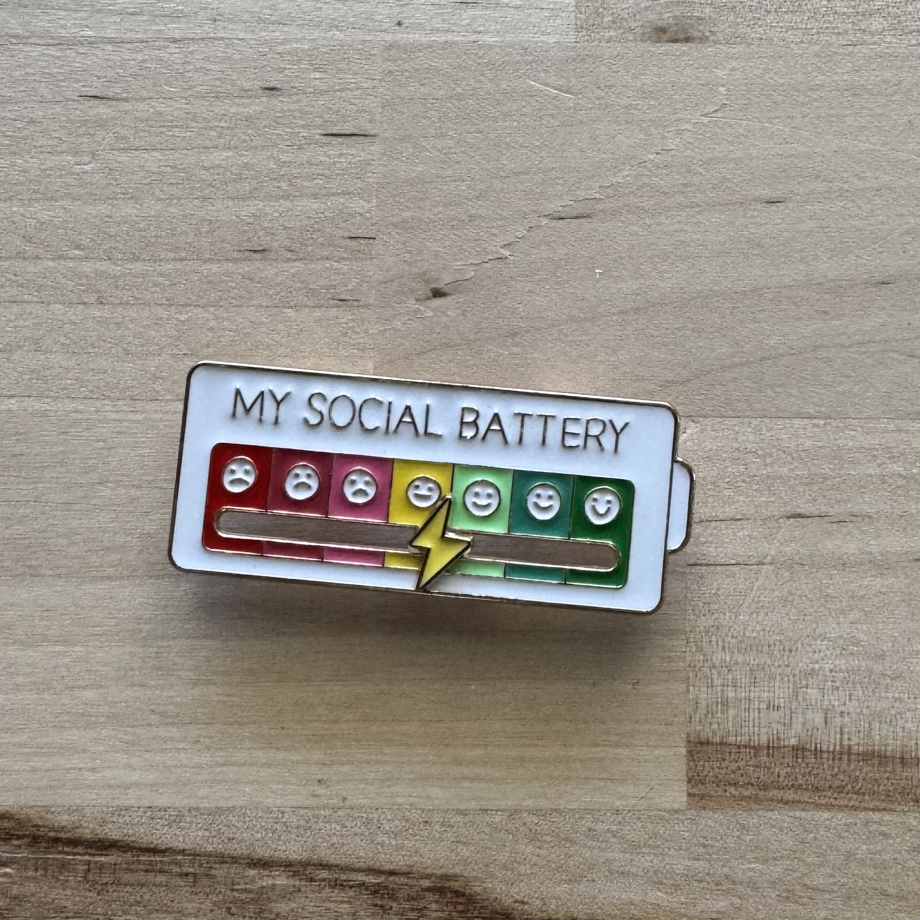 “My Social Battery” Enamel Pin