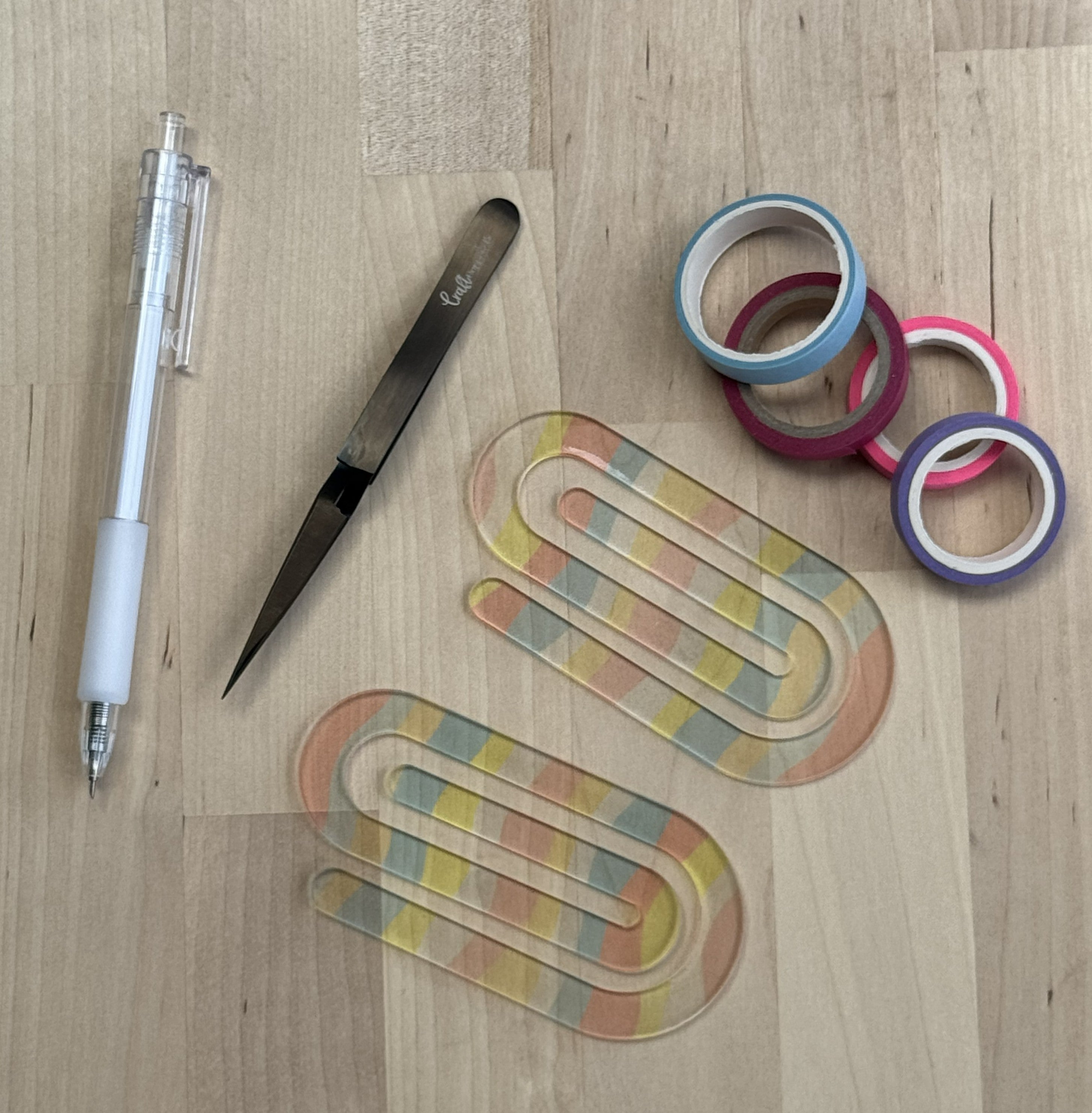 Spring Flowers Sublimation Jumbo Paper Clip