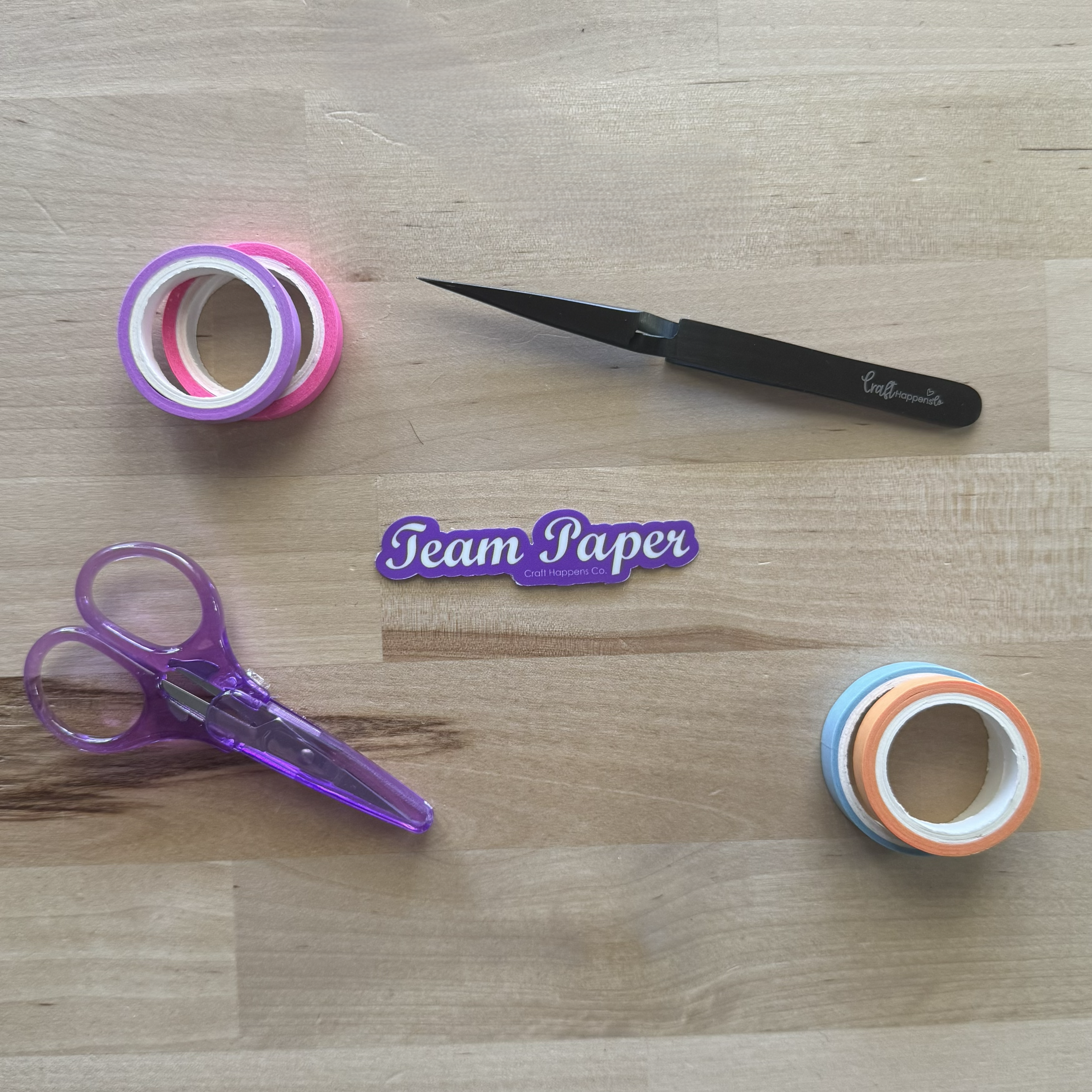 Team Paper Die Cut Sticker