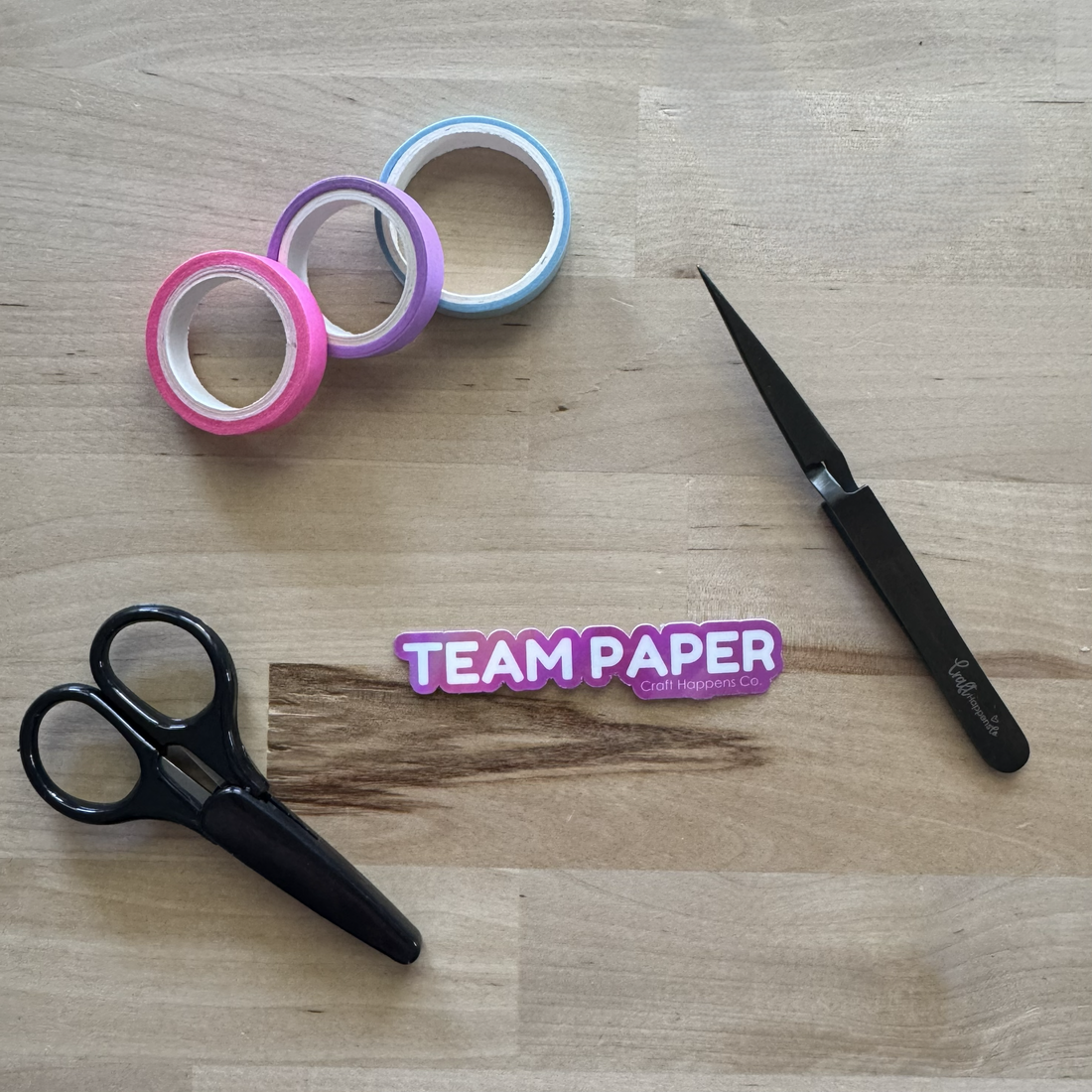 Team Paper Die Cut Sticker