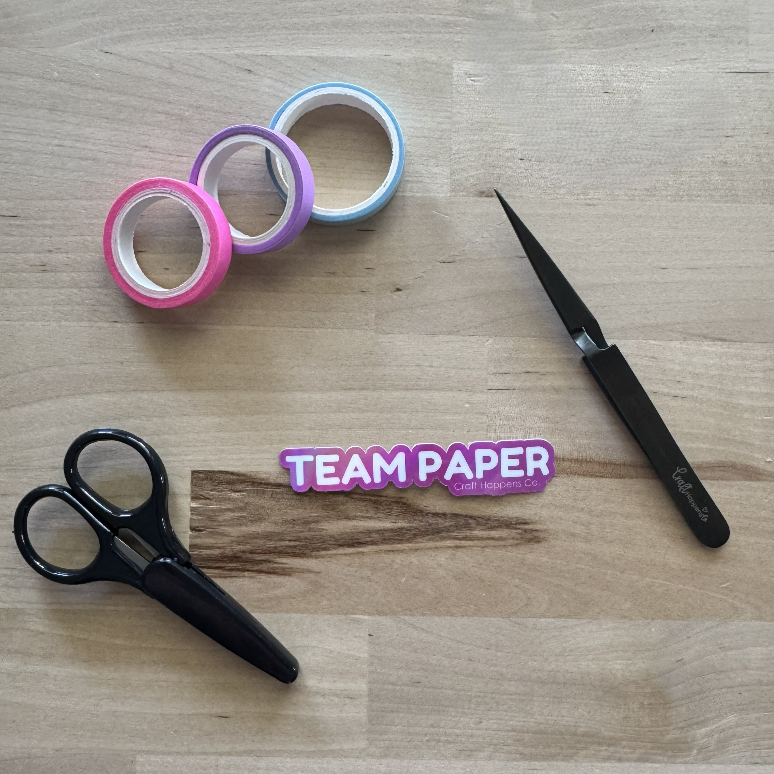 Team Paper Die Cut Sticker
