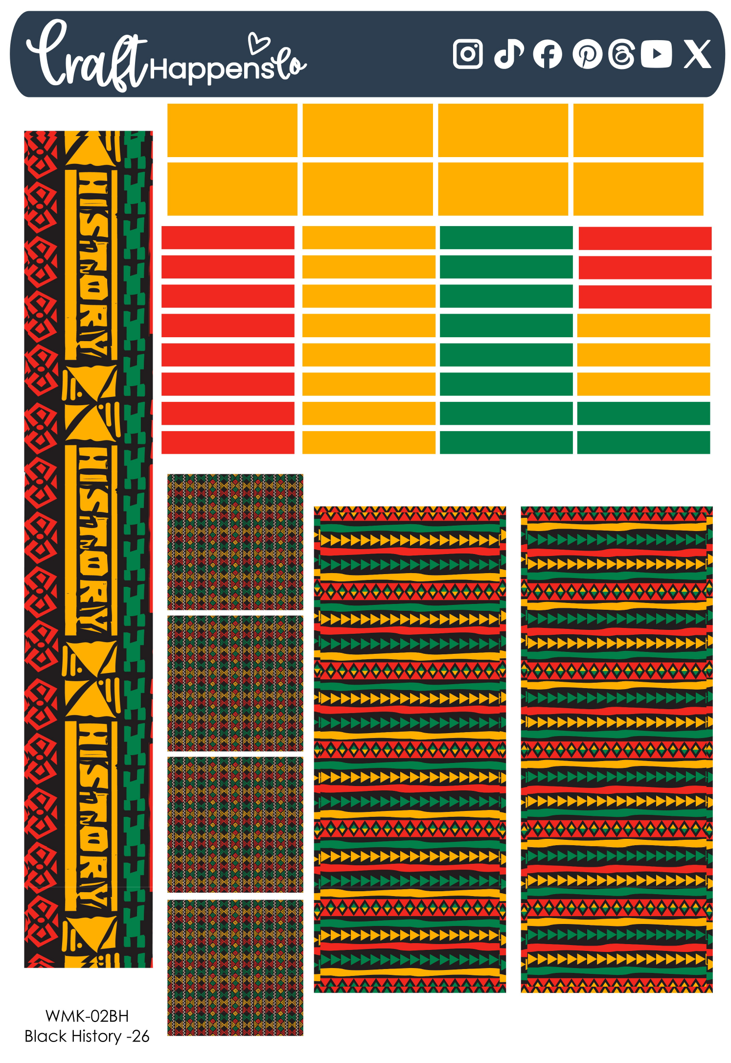 Hobonichi Weeks Monthly Kit | Black History