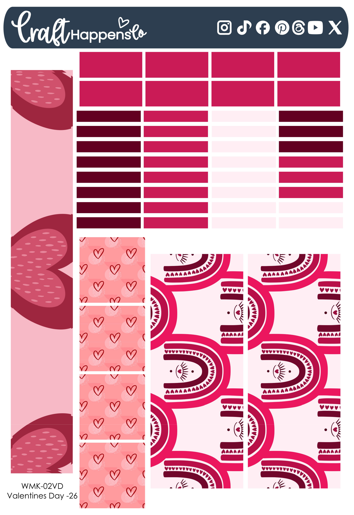 Hobonichi Weeks Monthly Kit | Valentine's