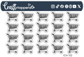 "Grocery Cart" Cart Icon Sticker Sheet