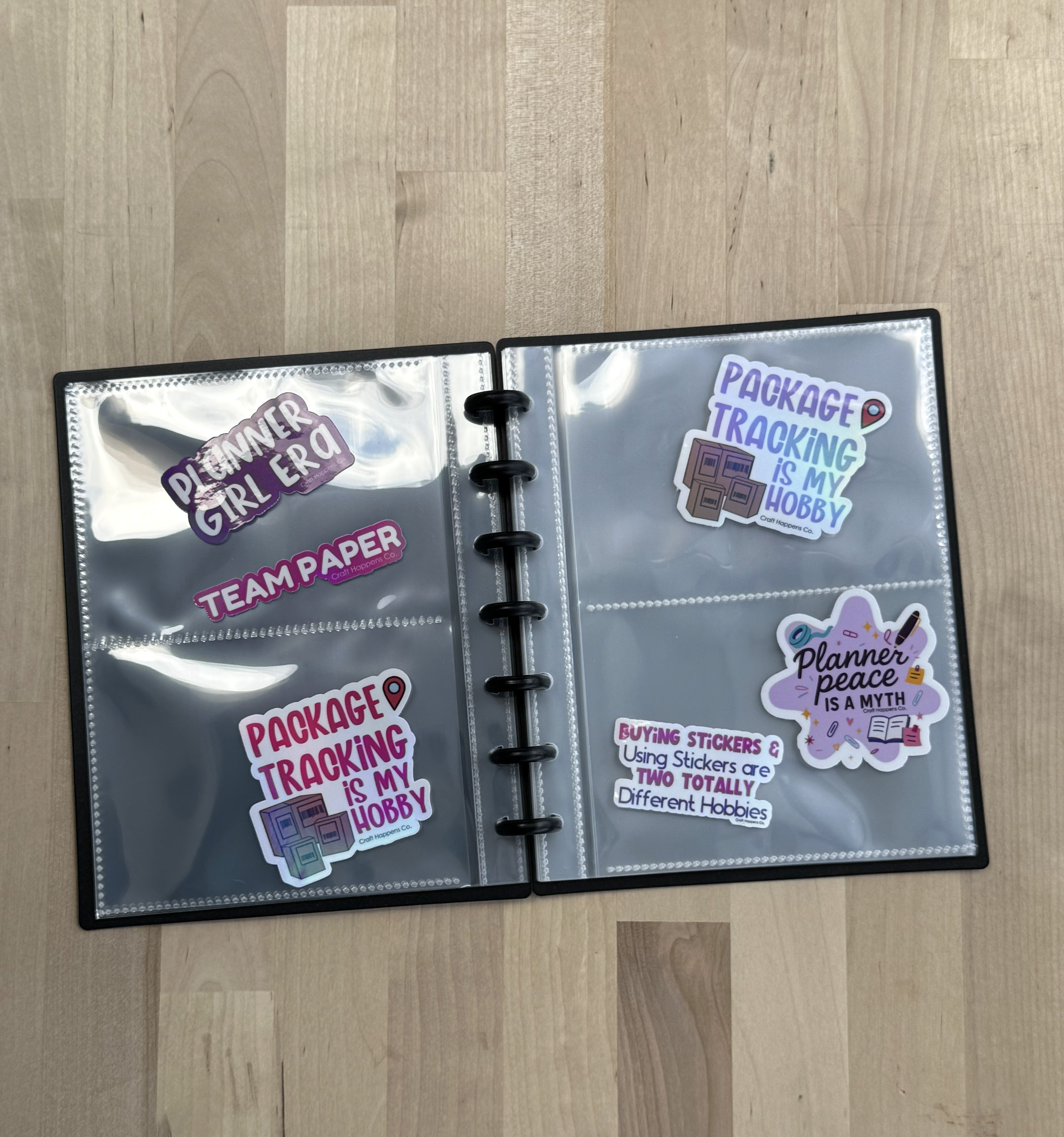 Disc Bound Sticker Storage Album | "Coleccionista Oficial de Pegatinas" Design